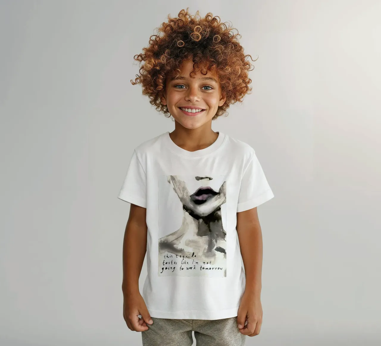 Tequila Cheetah kids t-shirt by Victoria Verbaan