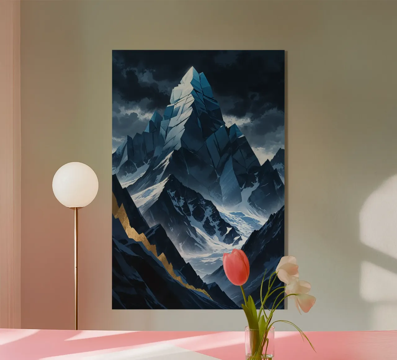 K2 in Dynamic Angular Perspectives Acryl-Glas von AlbertKlee