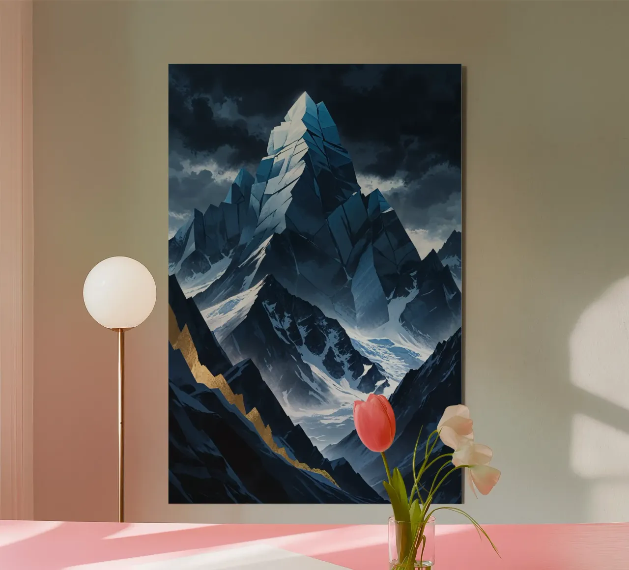 K2 in Dynamic Angular Perspectives aluminium-dibond van AlbertKlee