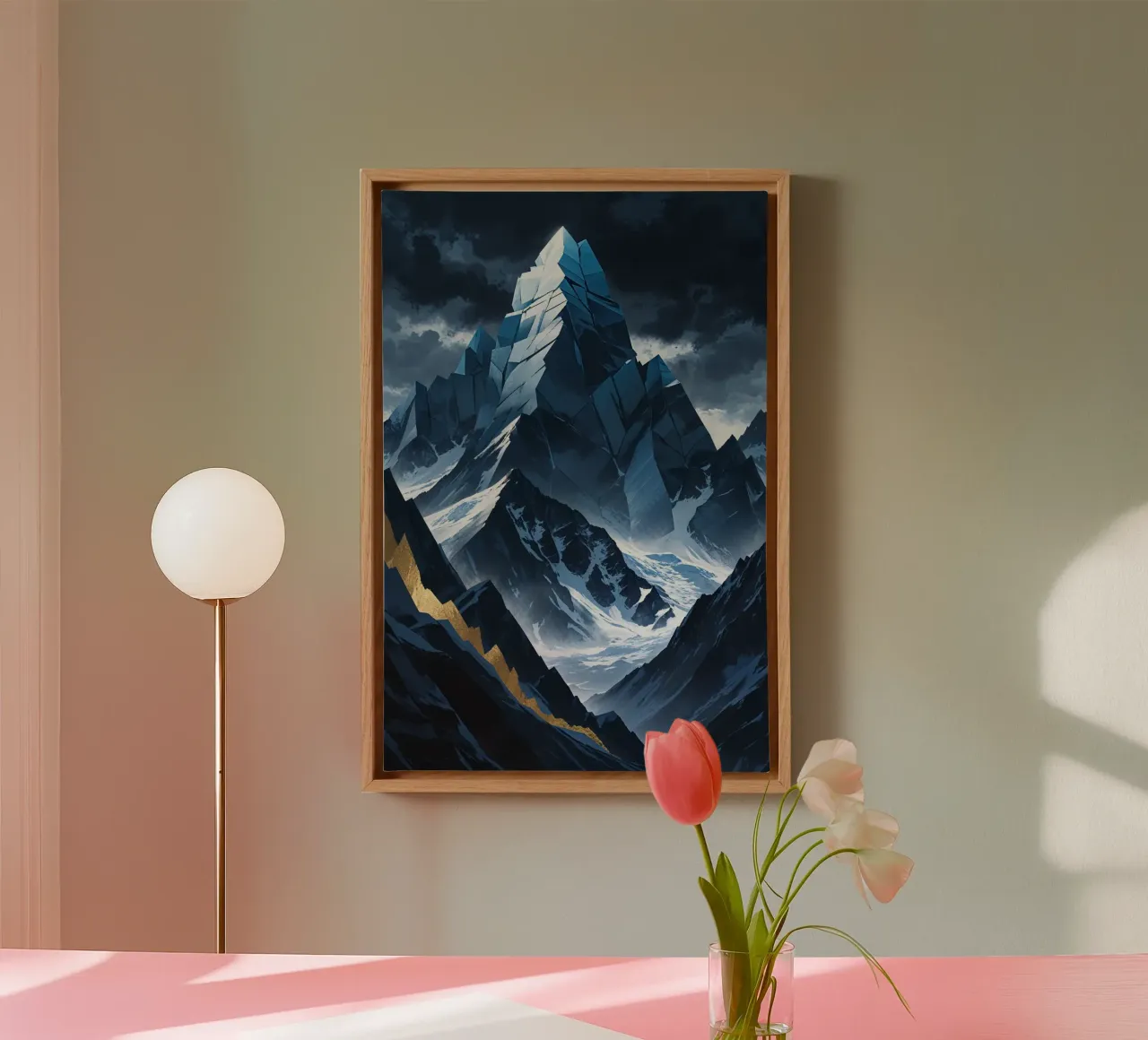 K2 in Dynamic Angular Perspectives Leinwand von AlbertKlee