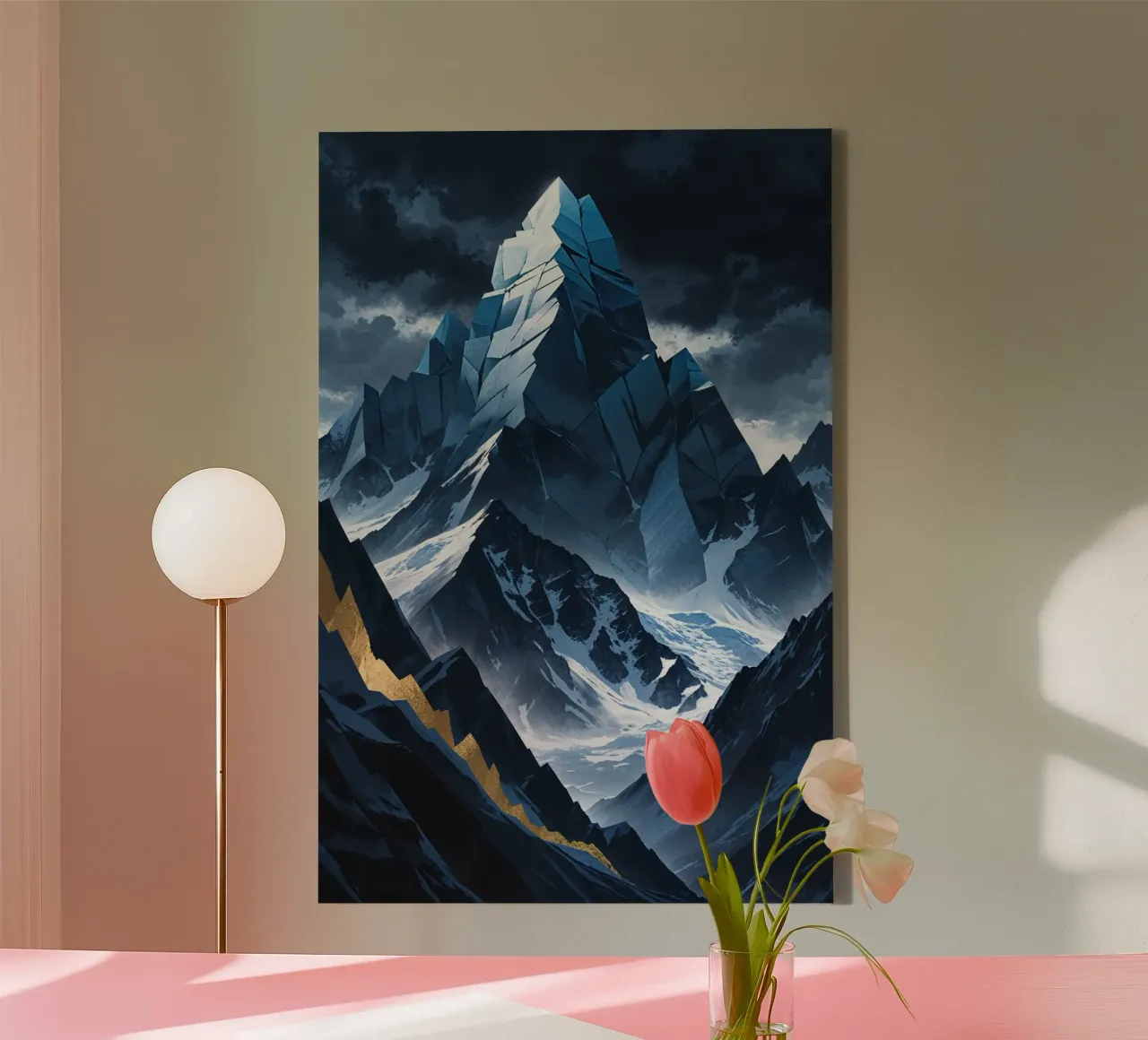 K2 in Dynamic Angular Perspectives Leinwand von AlbertKlee