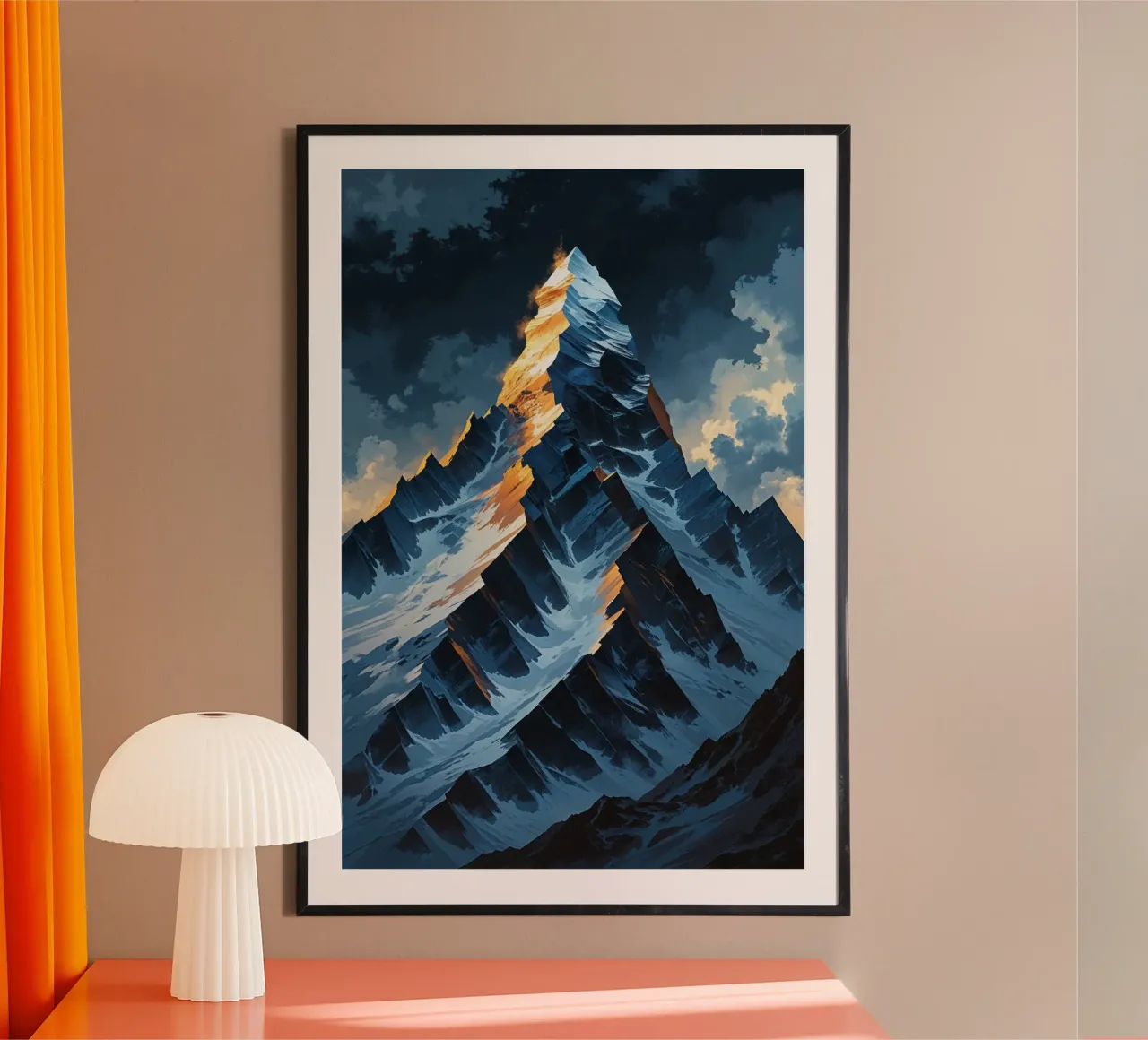 Golden Blaze at the Summit poster da AlbertKlee