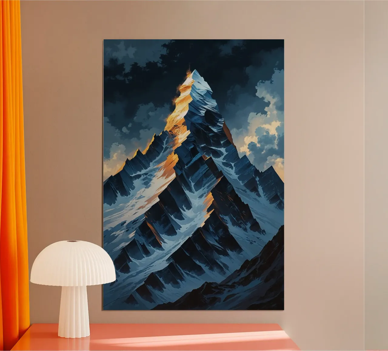 Golden Blaze at the Summit poster da AlbertKlee