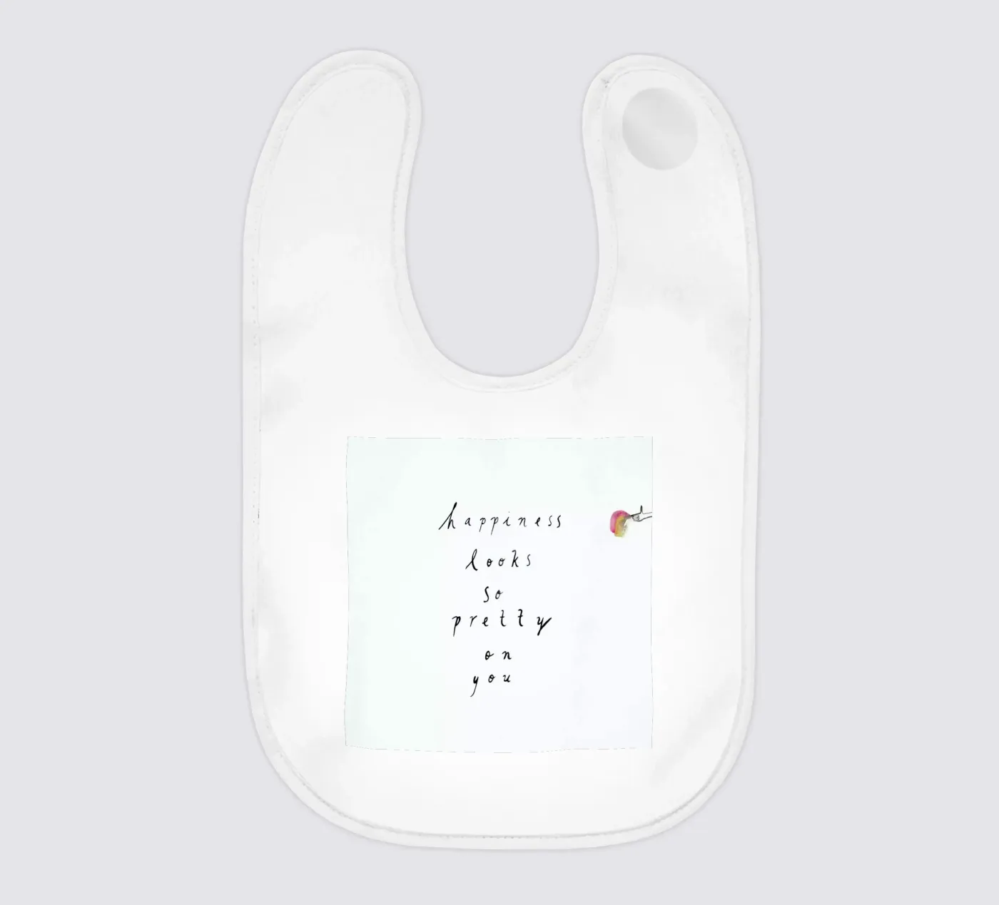 Happiness baby bib by Victoria Verbaan