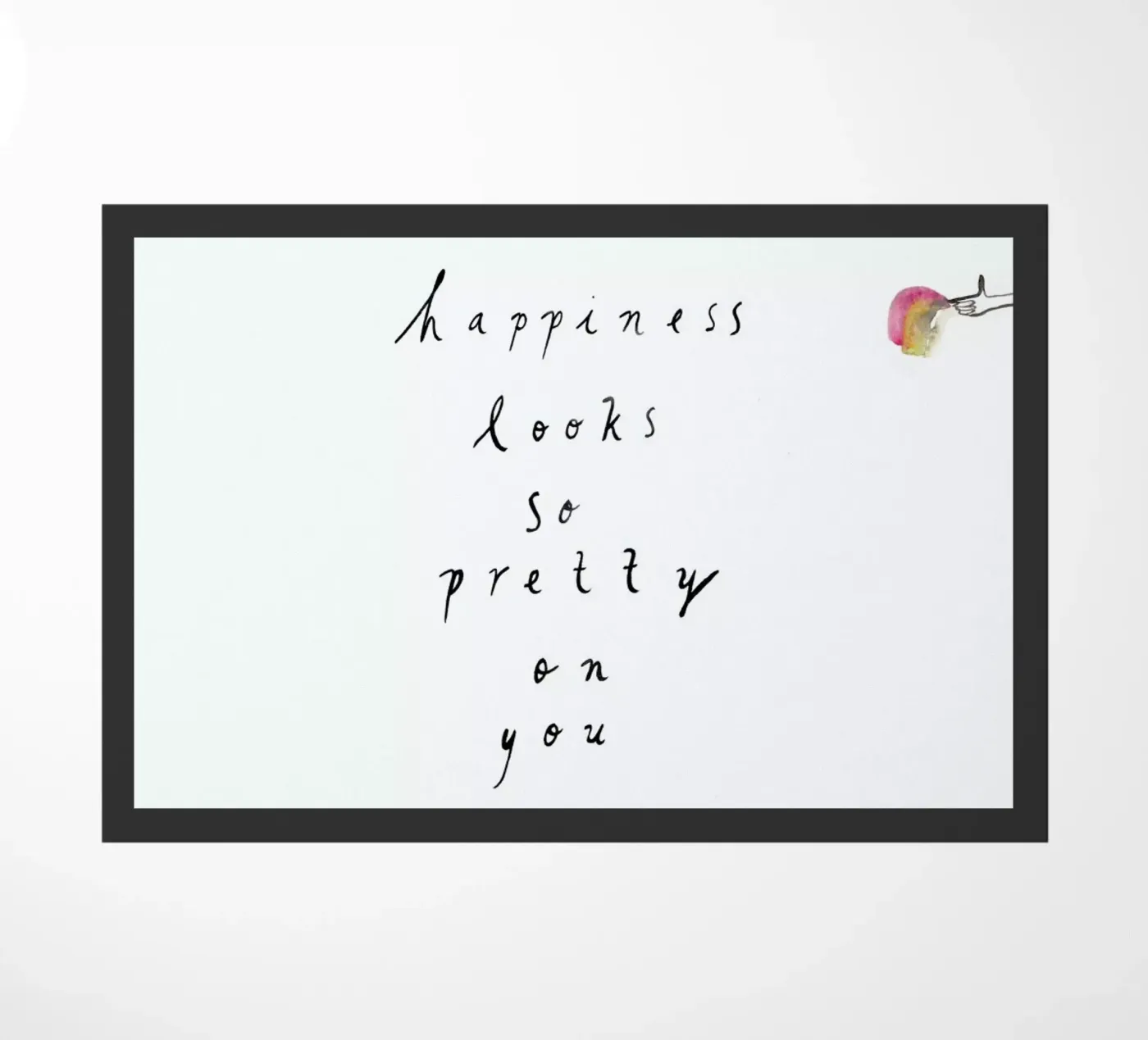 Happiness deurmat van Victoria Verbaan