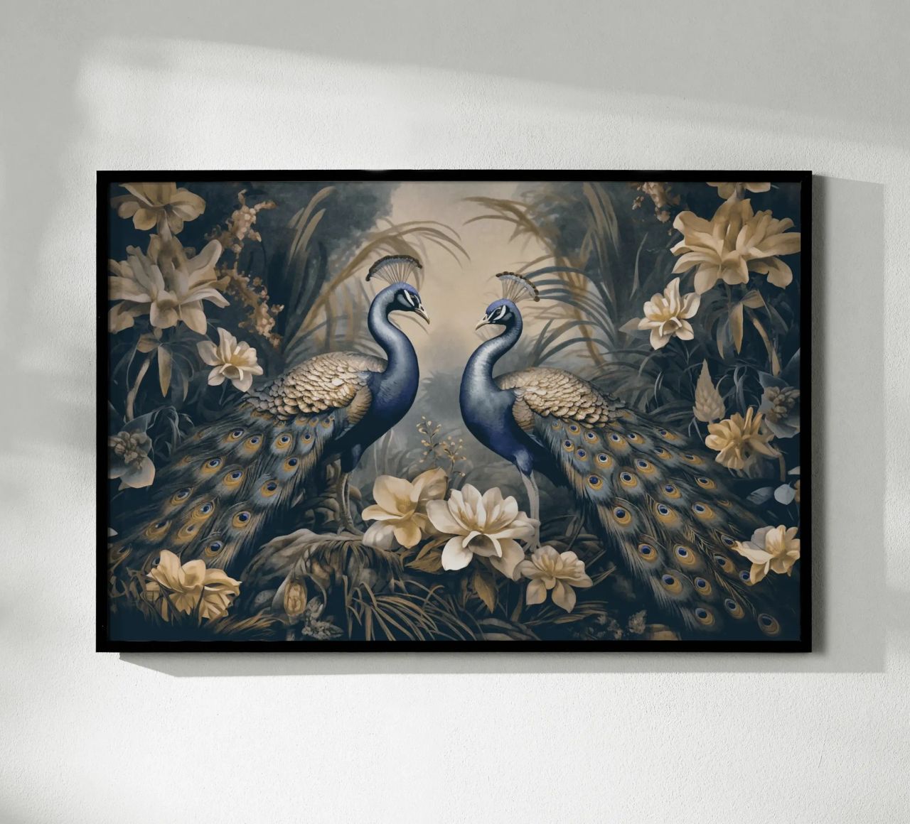 Peacocks Mystic Jungle Garden poster by Andrea Haase Vintage World