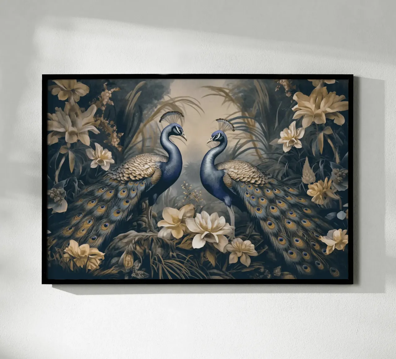 Peacocks Mystic Jungle Garden poster by Andrea Haase Vintage World