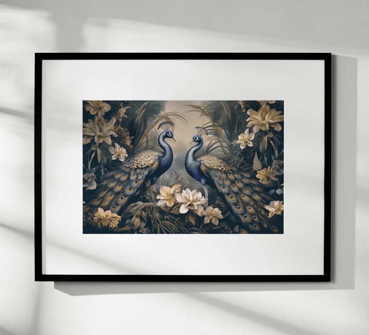 Peacocks Mystic Jungle Garden poster by Andrea Haase Vintage World