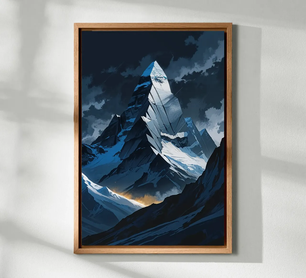 Majestic Geometry of K2 at Dusk canvas by AlbertKlee