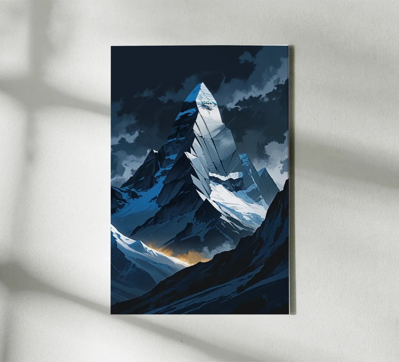 Majestic Geometry of K2 at Dusk canvas by AlbertKlee