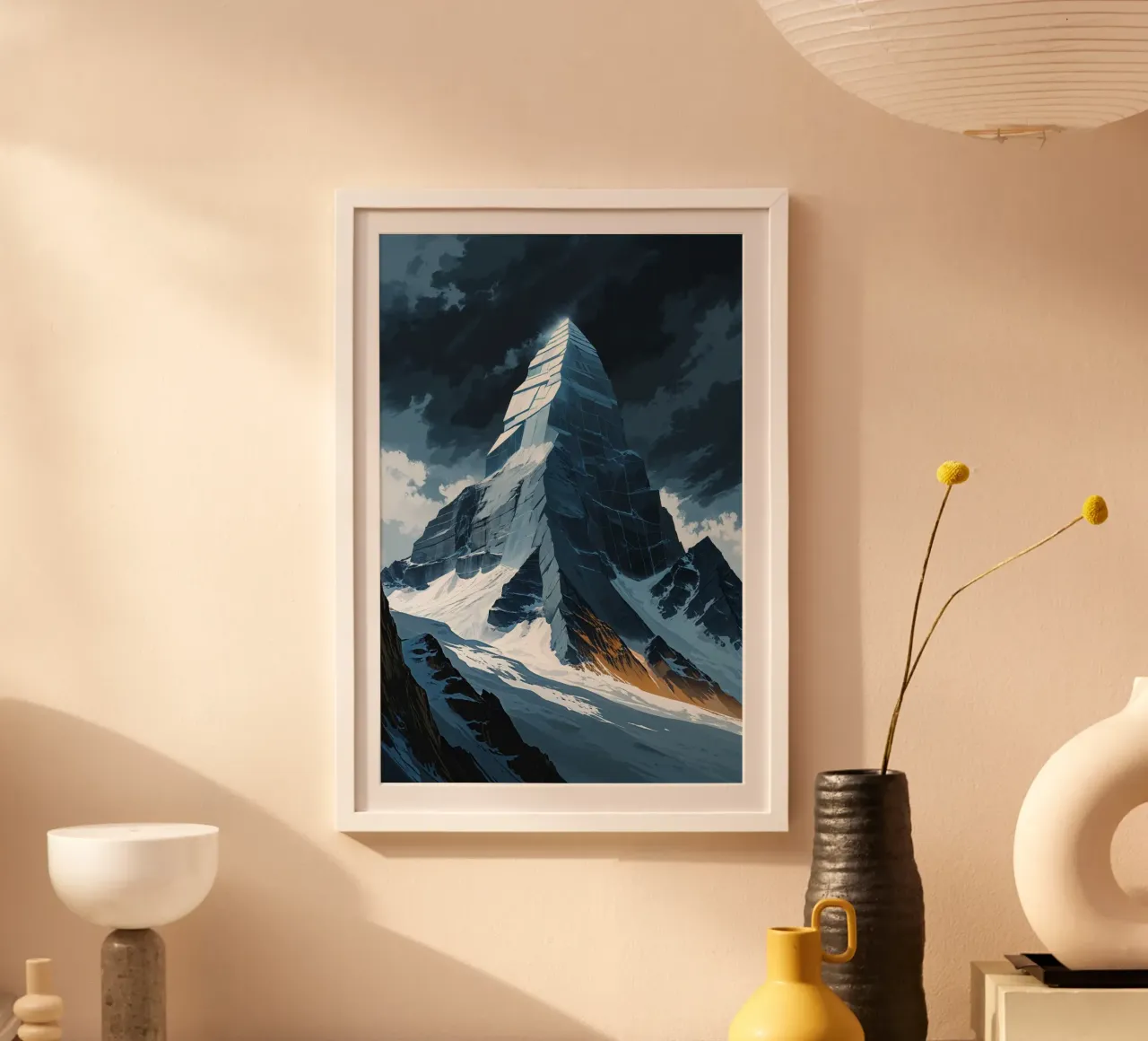 K2's Geometric Elegance in Shadows poster da AlbertKlee