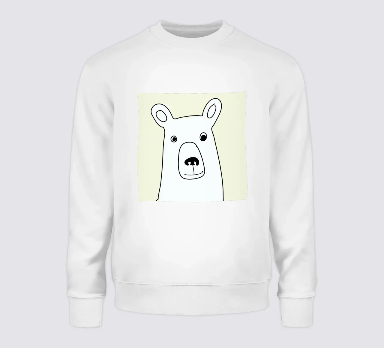 Bear in a Yellow Square felpa da Christina Heitmann