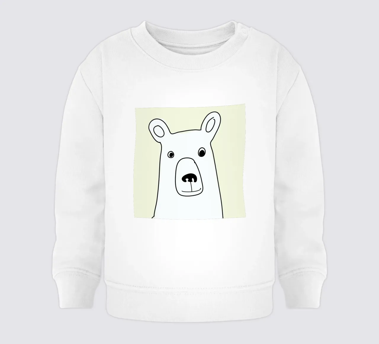 Bear in a Yellow Square felpa neonato da Christina Heitmann