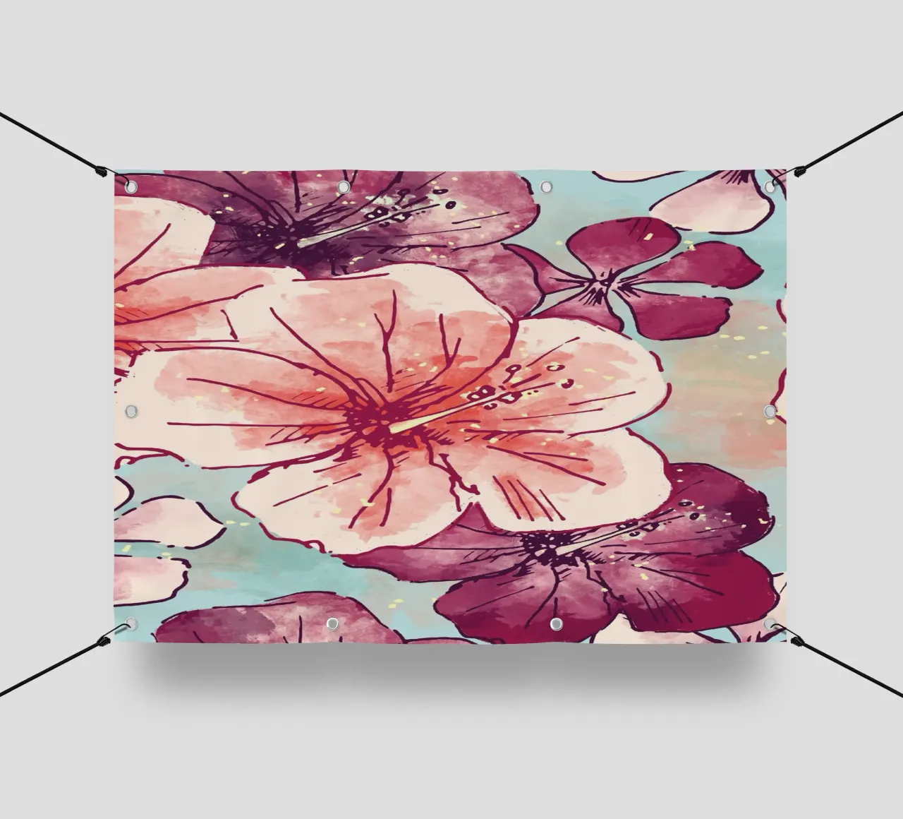 Hibiscus flower for a tropical vibes telo in pvc da janine.aigner.work
