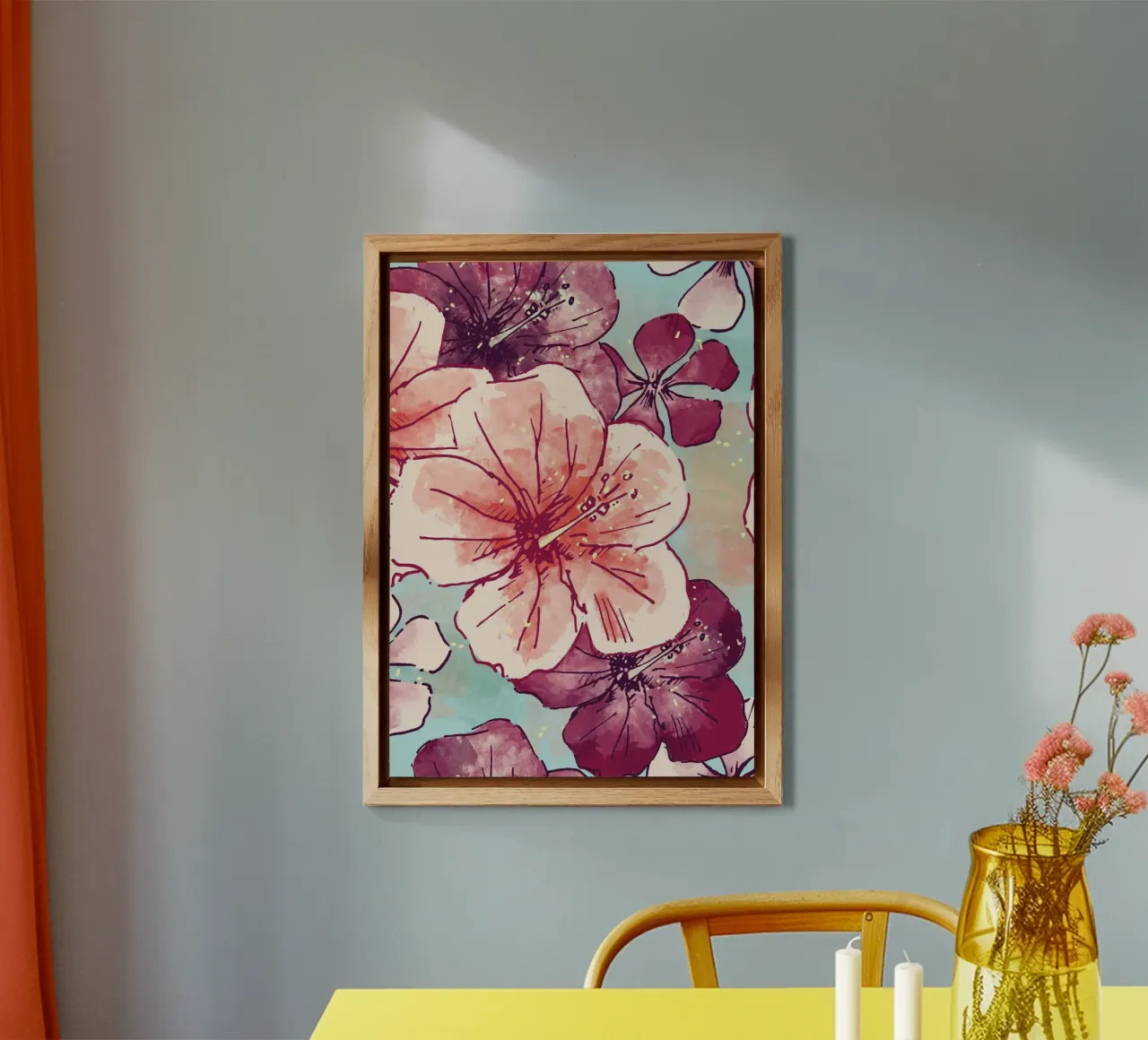 Hibiscus flower for a tropical vibes alluminio dibond da janine.aigner.work