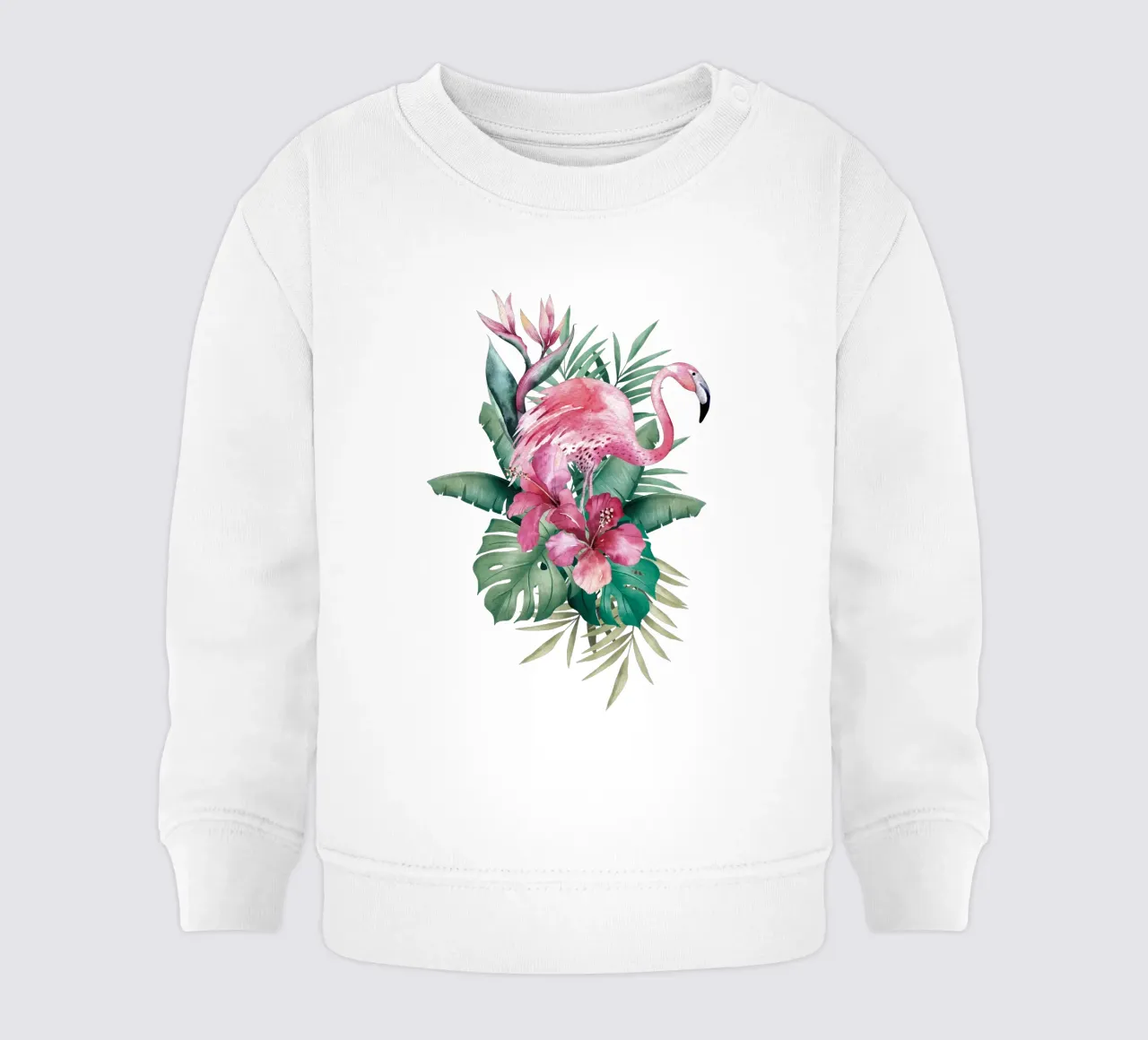 Tropical Flamingo Summer Vibes sudadera de bebé de Andrea Haase Vintage World