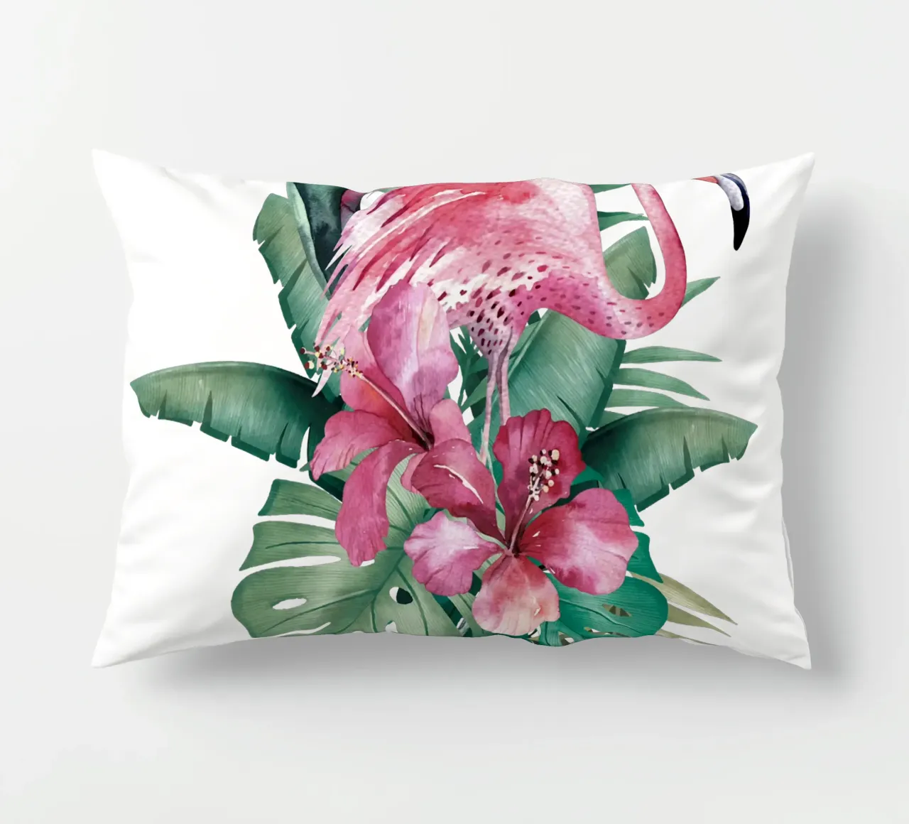 Vibrazioni estive con fenicotteri tropicali cuscino da Andrea Haase Vintage World