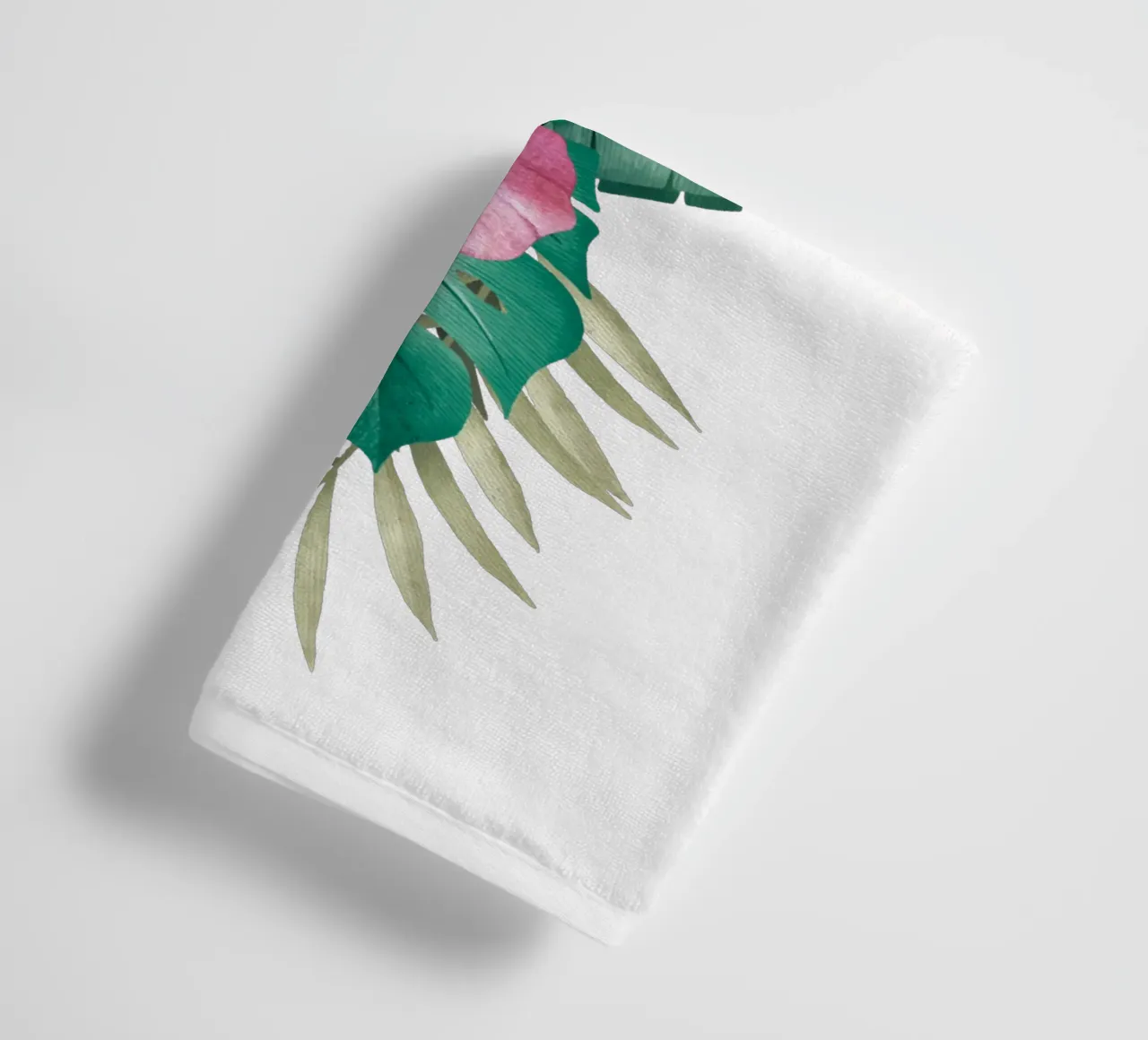 Tropical Flamingo Summer Vibes towel by Andrea Haase Vintage World