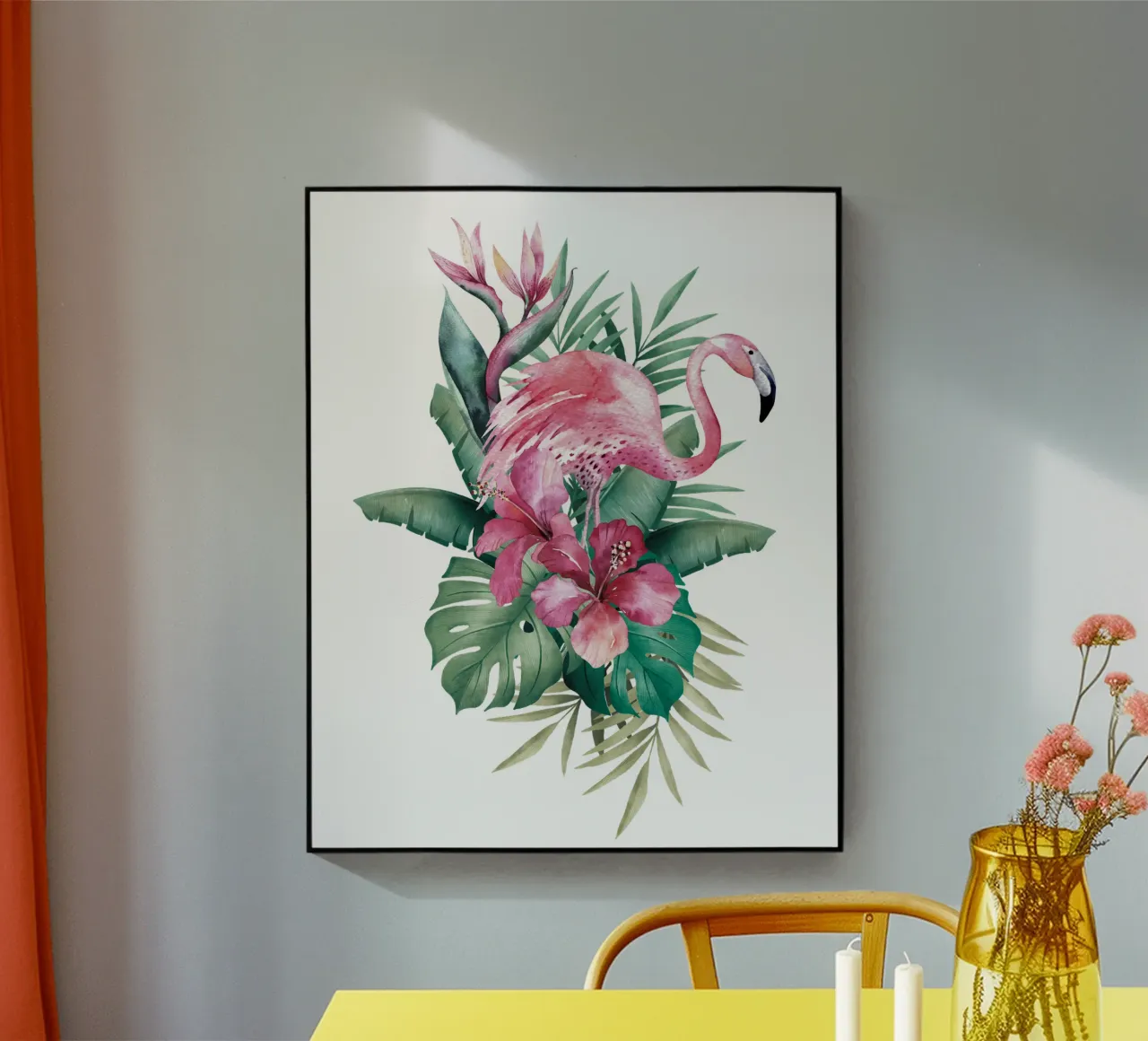 Tropical Flamingo Summer Vibes metacrilato de Andrea Haase Vintage World