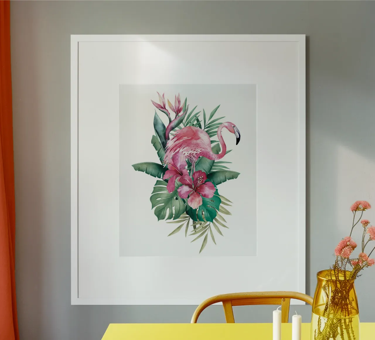 Tropical Flamingo Summer Vibes hahnemühle de Andrea Haase Vintage World