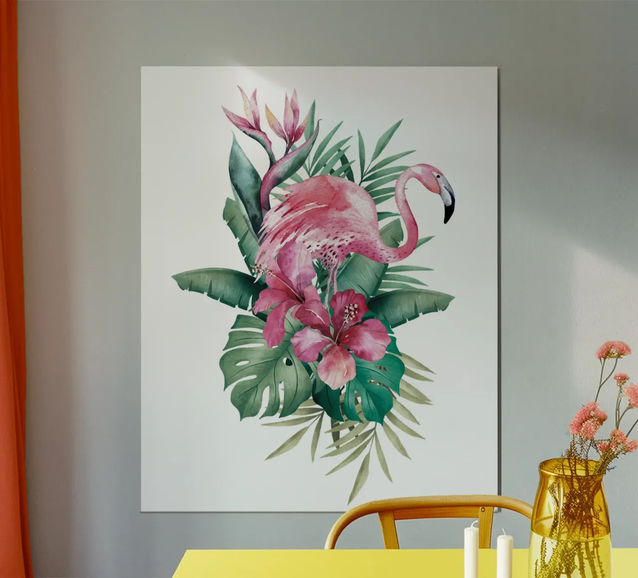 Tropical Flamingo Summer Vibes hahnemühle de Andrea Haase Vintage World