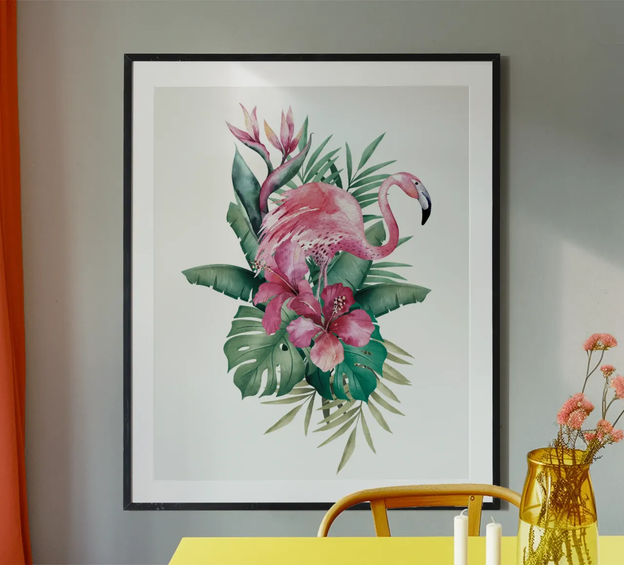 Tropical Flamingo Summer Vibes hahnemühle de Andrea Haase Vintage World