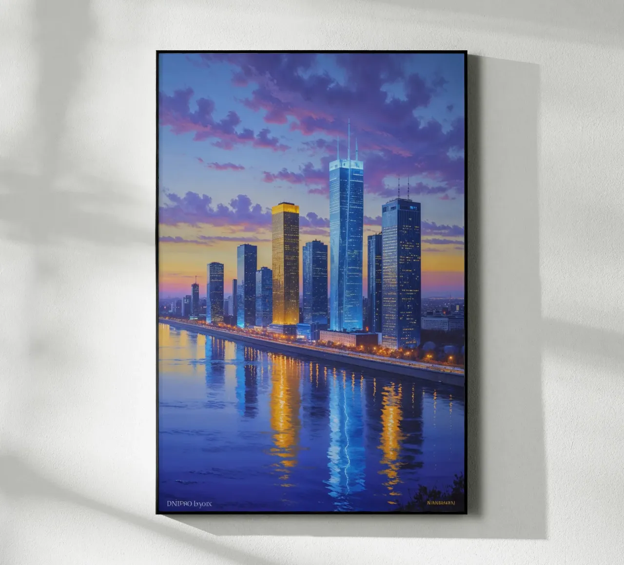 Sunset Serenity in Kyiv's Skyline plexiglass da AlbertKlee