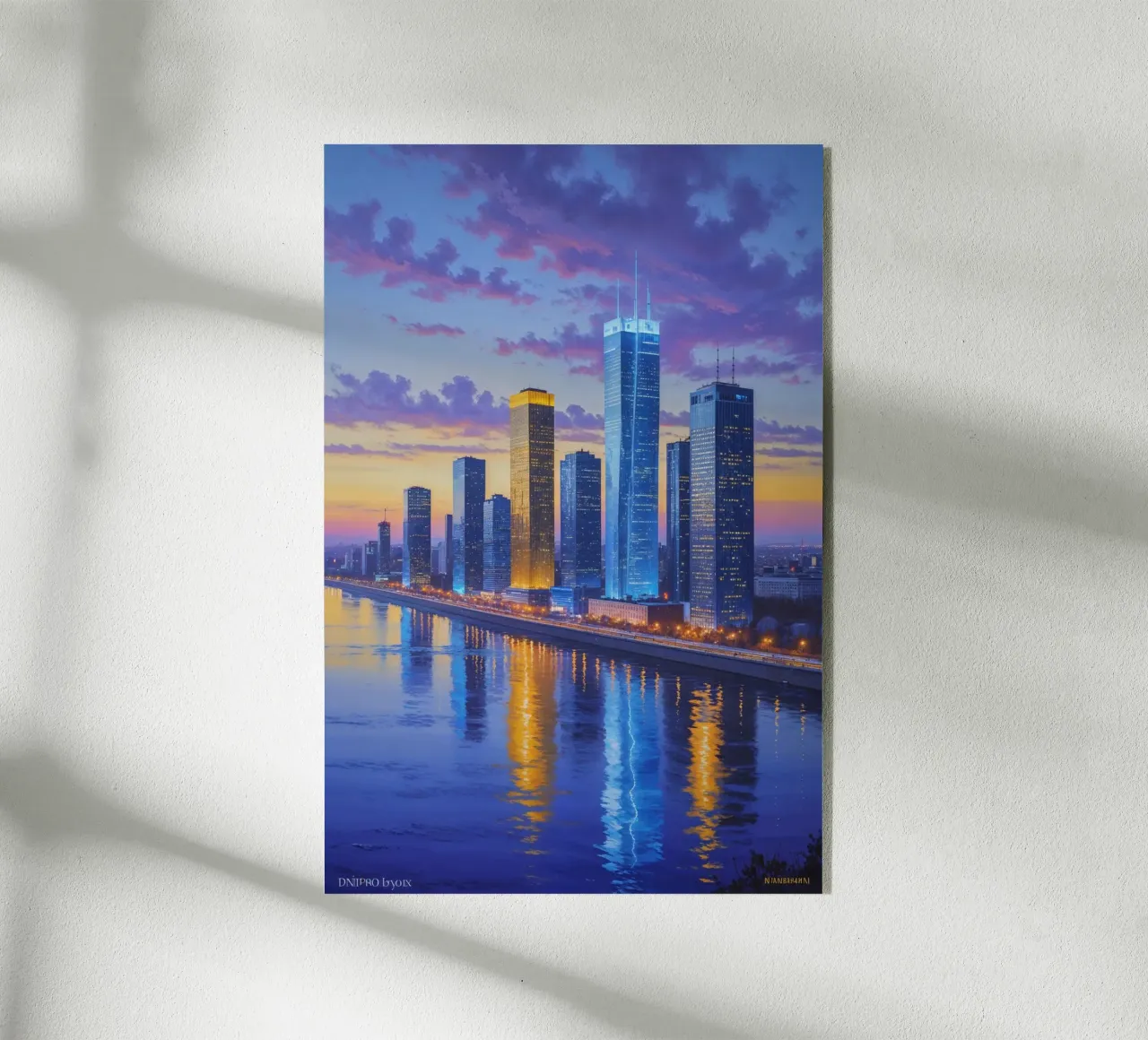 Sunset Serenity in Kyiv's Skyline plexiglass da AlbertKlee