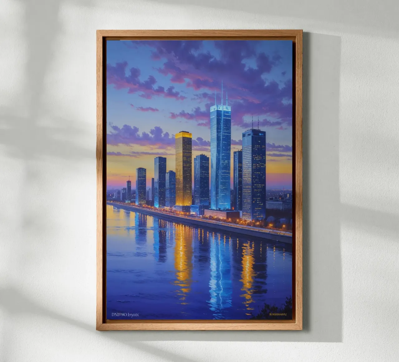 Sunset Serenity in Kyiv's Skyline alluminio dibond da AlbertKlee