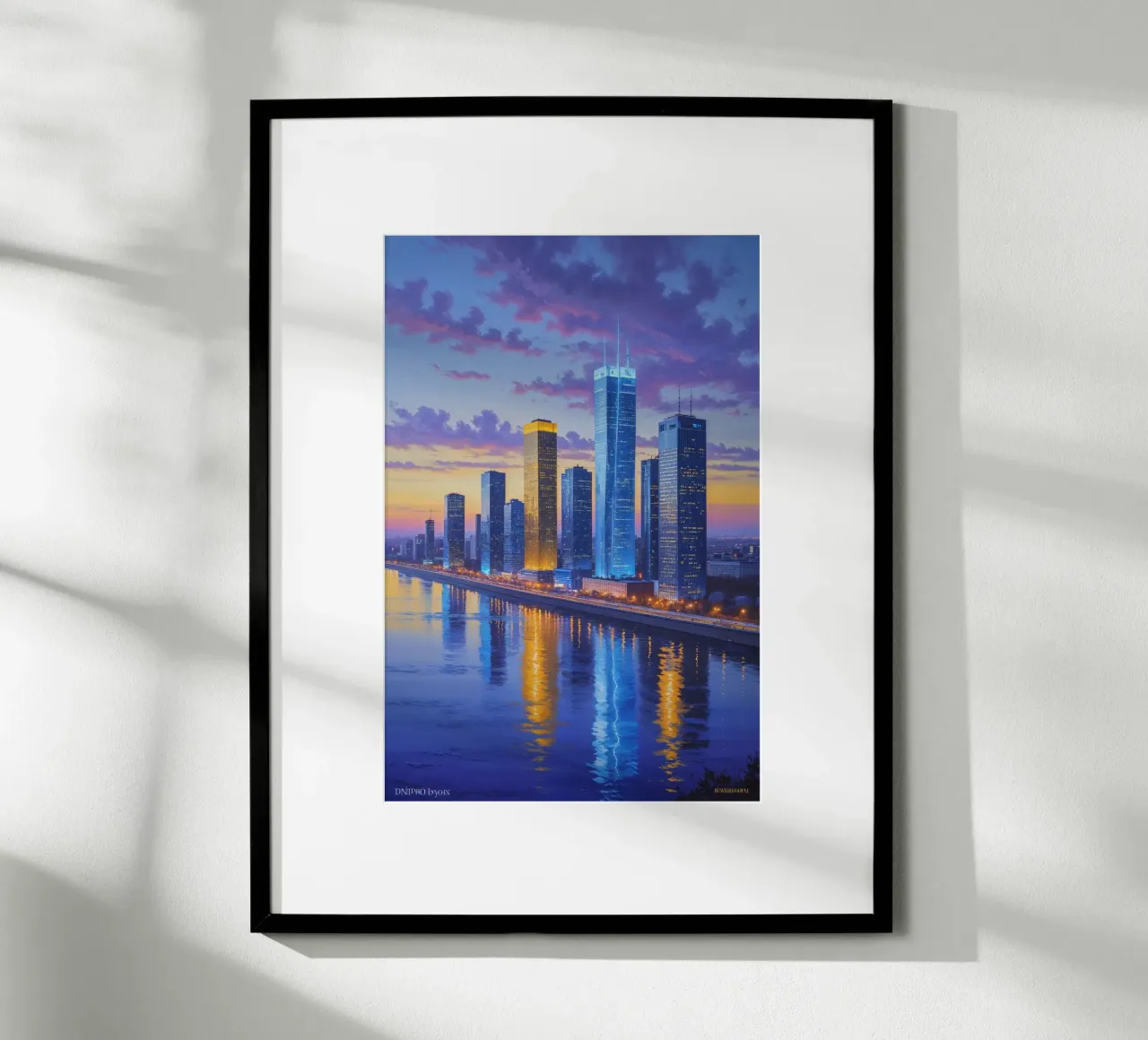 Sunset Serenity in Kyiv's Skyline poster da AlbertKlee
