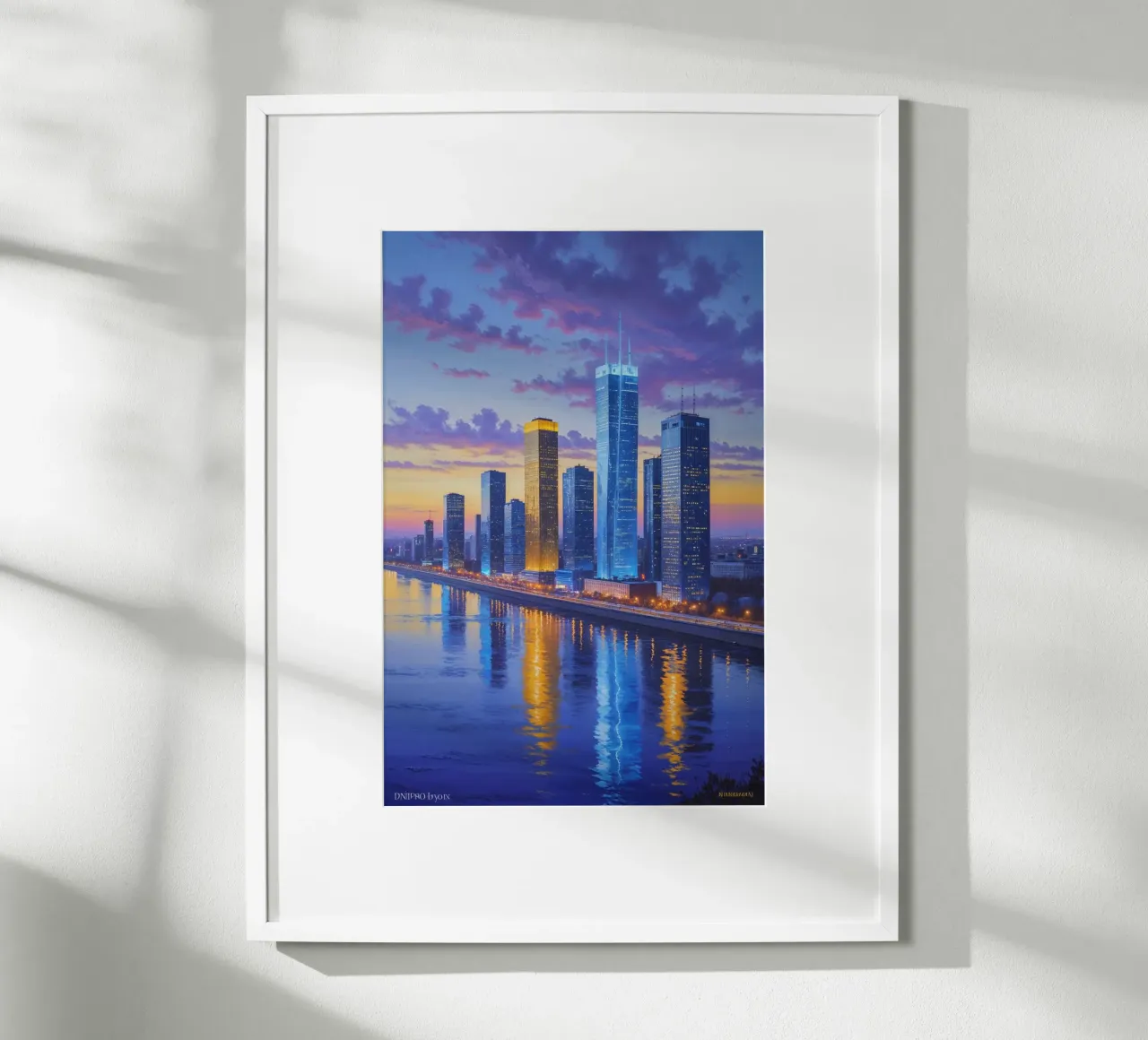 Sunset Serenity in Kyiv's Skyline poster da AlbertKlee