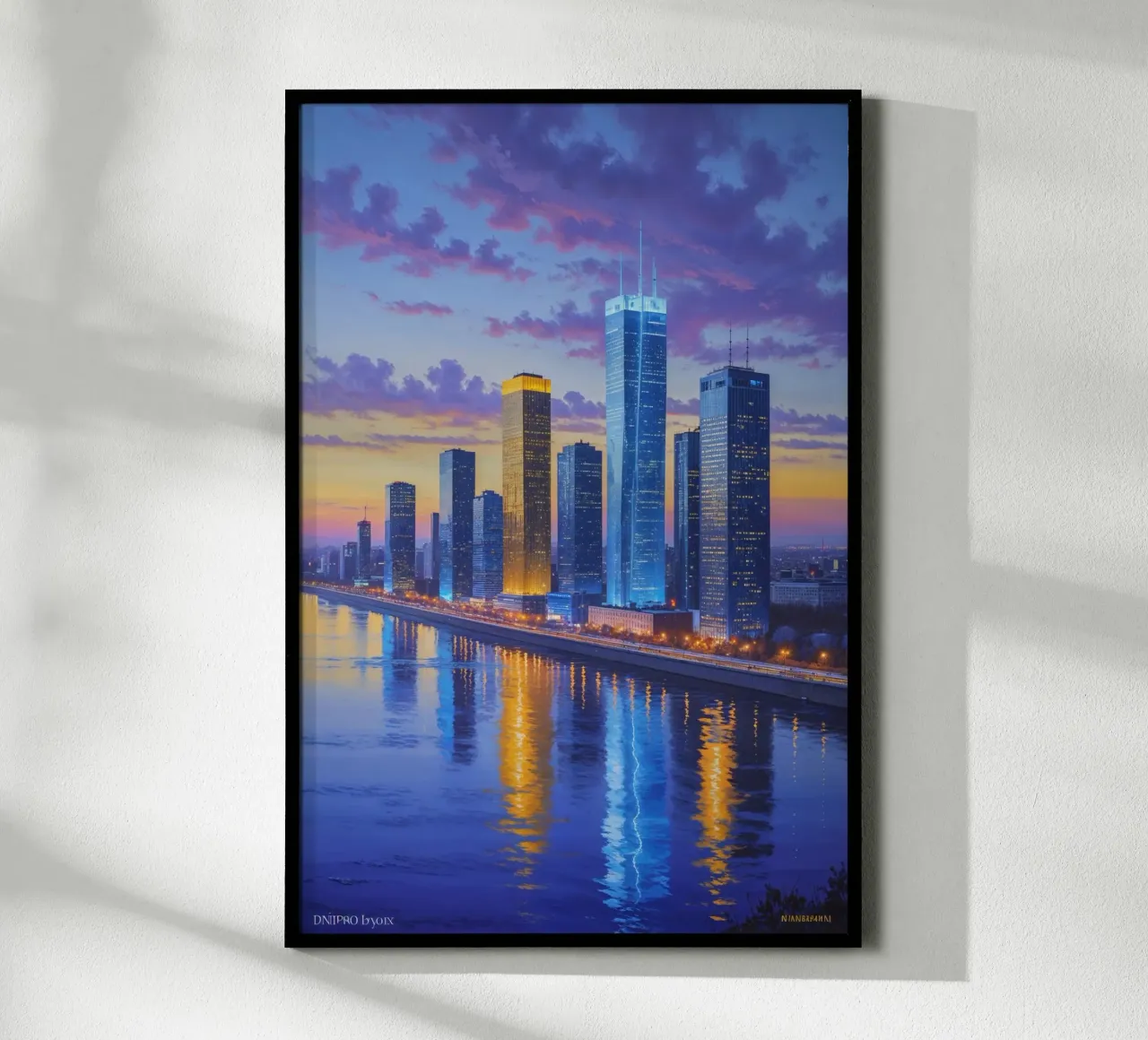 Sunset Serenity in Kyiv's Skyline poster da AlbertKlee
