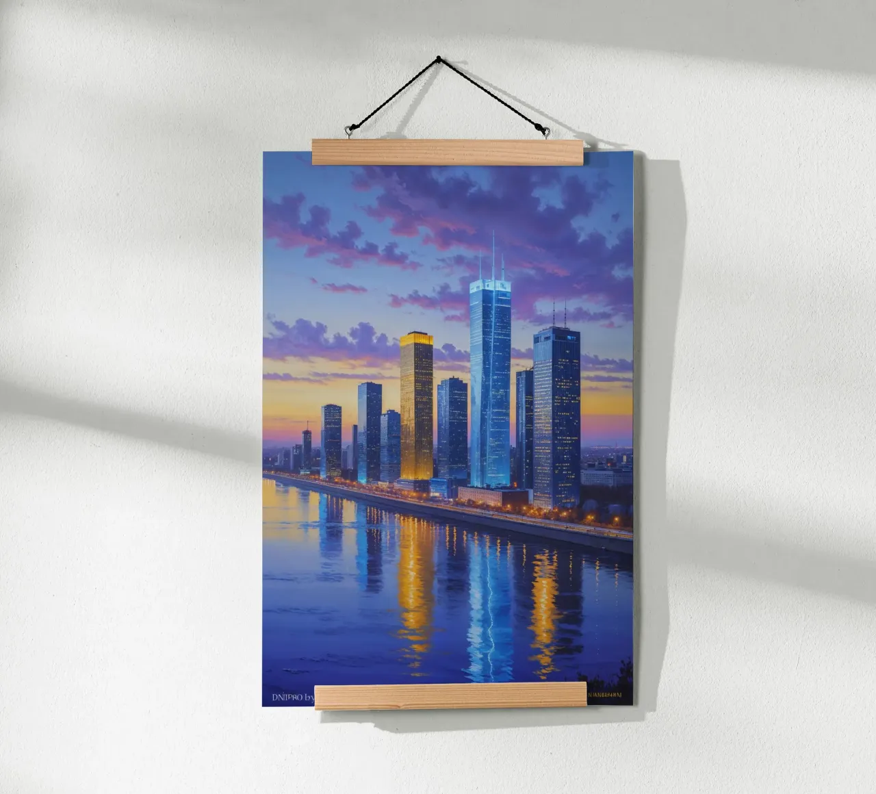 Sunset Serenity in Kyiv's Skyline poster da AlbertKlee