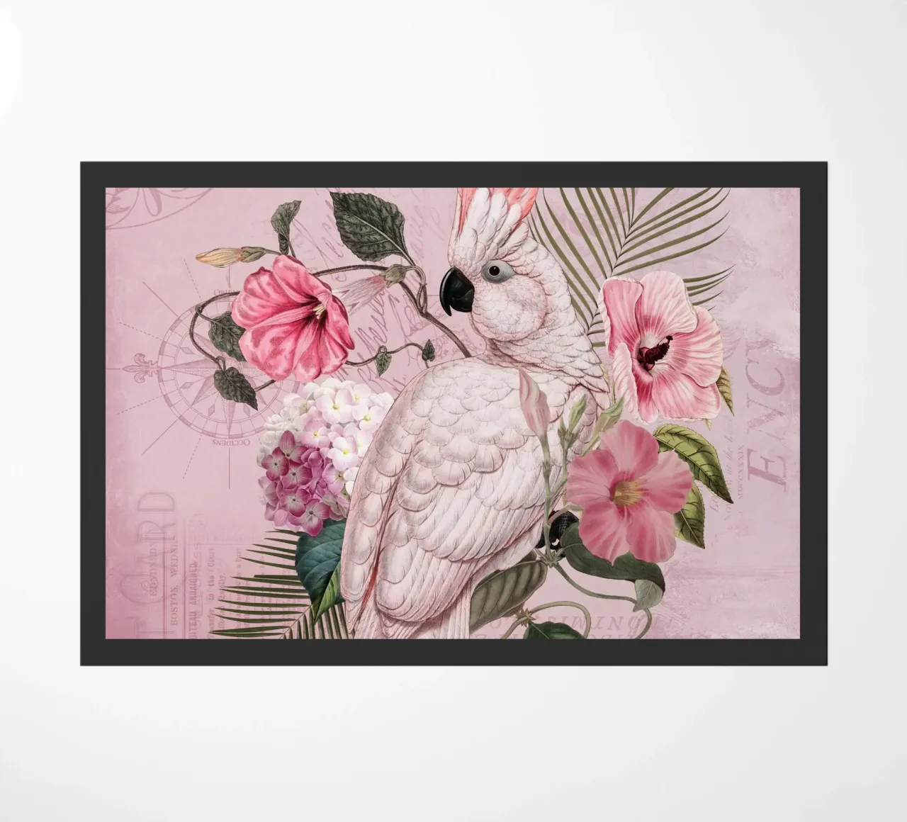 Nostalgia del cacatua floreale zerbino da Andrea Haase Vintage World