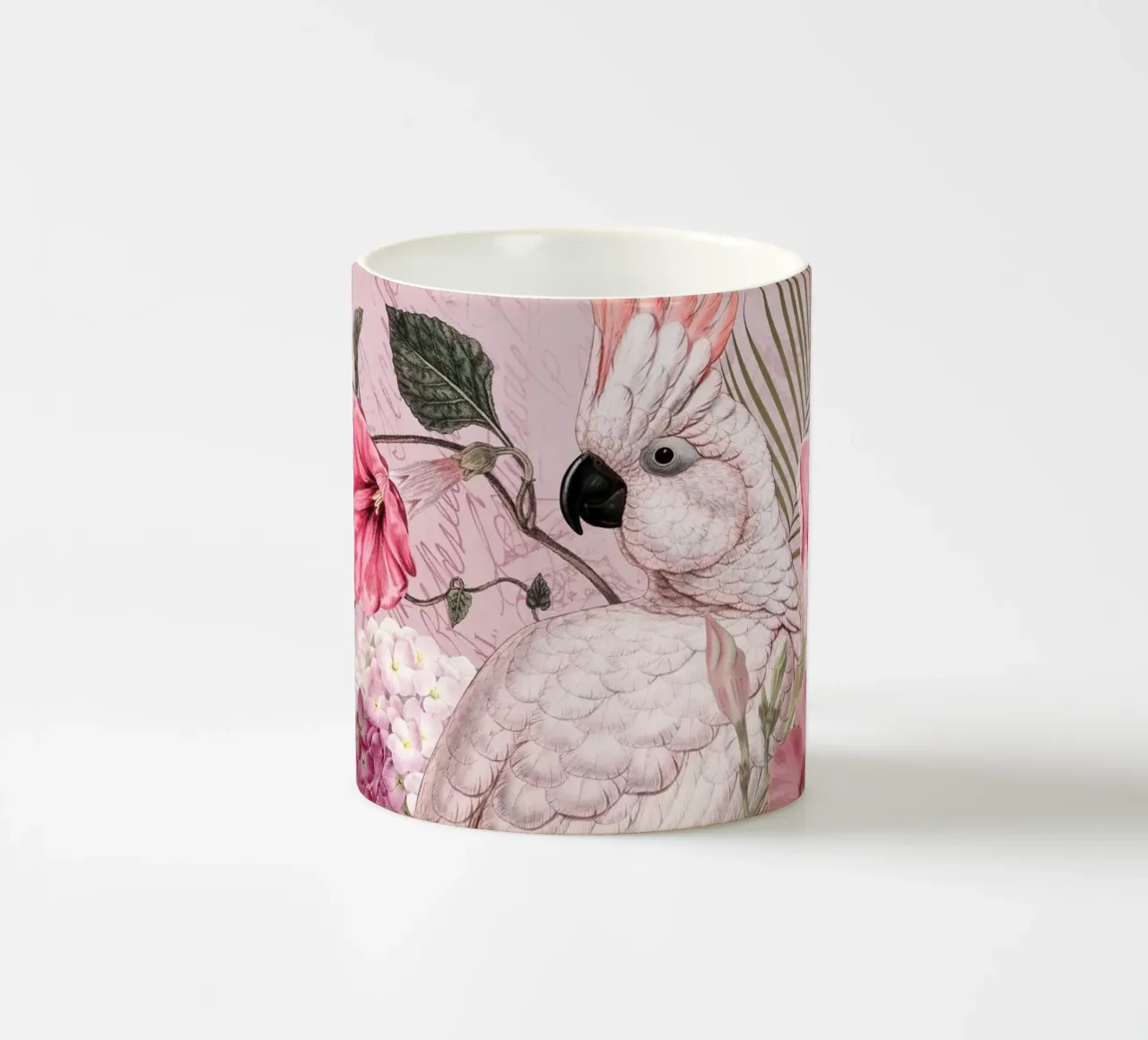 Nostalgia del cacatua floreale tazza in ceramica da Andrea Haase Vintage World