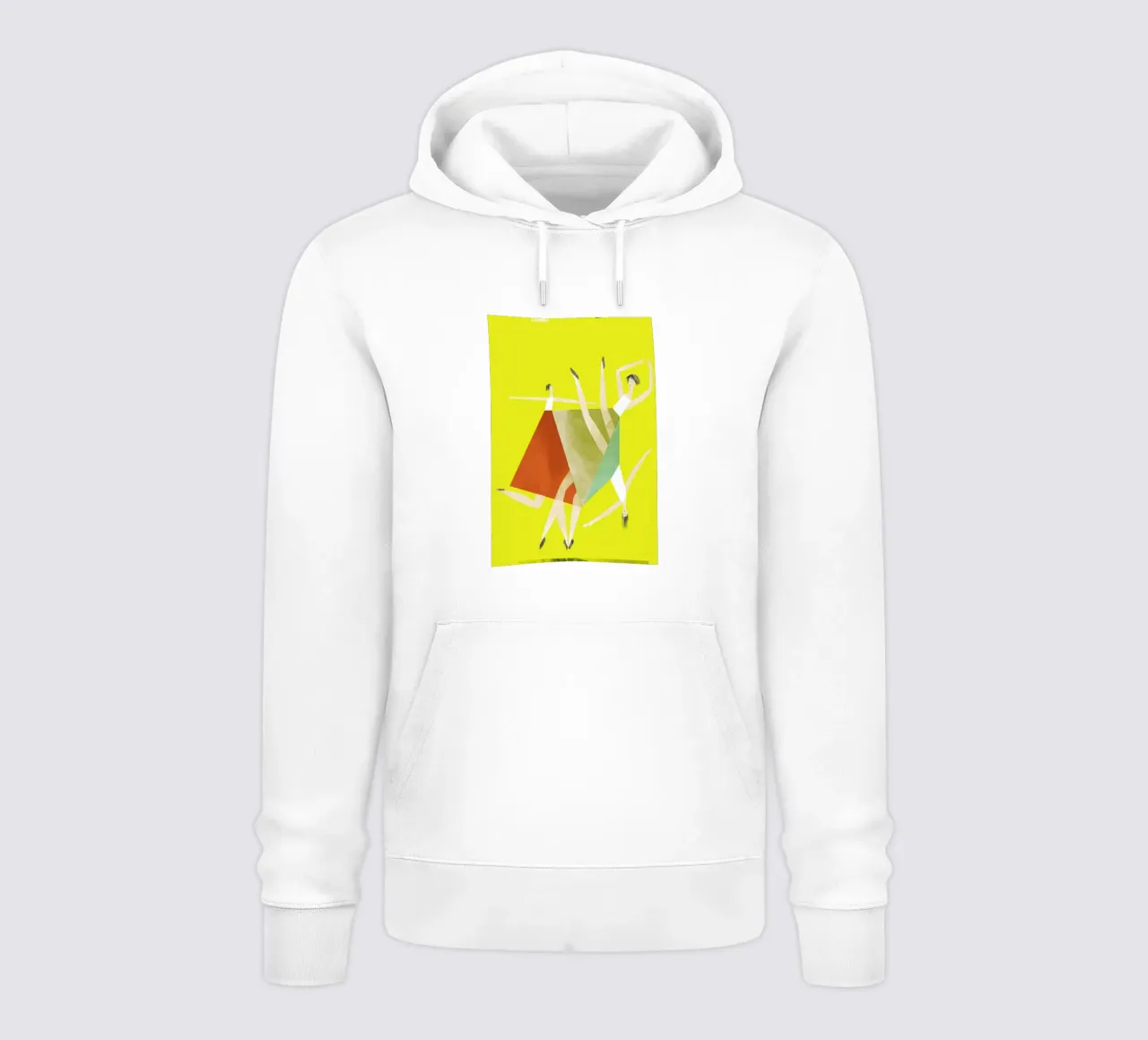 Dancing Yellow felpa con cappuccio da Monika Aichele