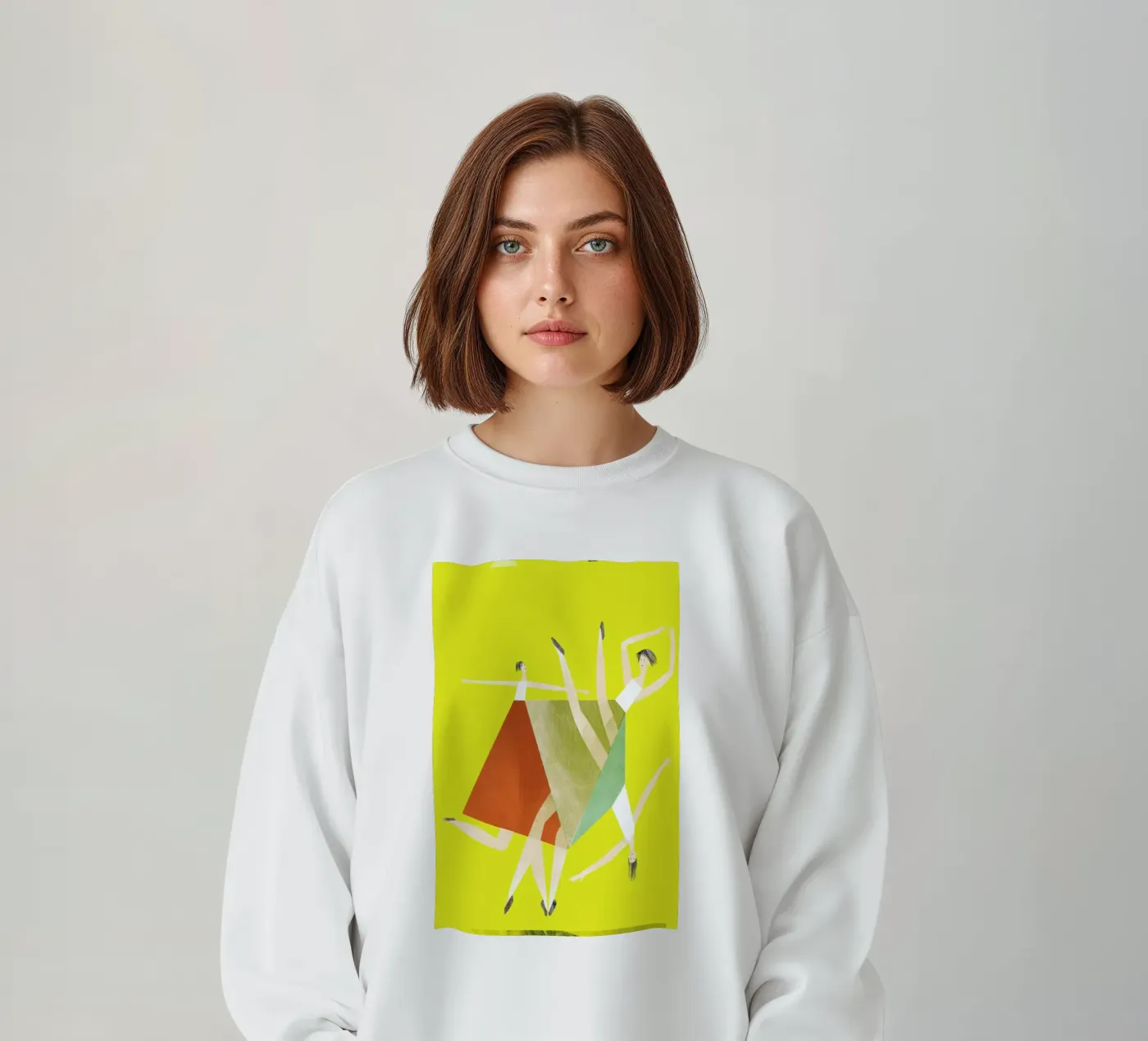 Dancing Yellow sweatshirt van Monika Aichele