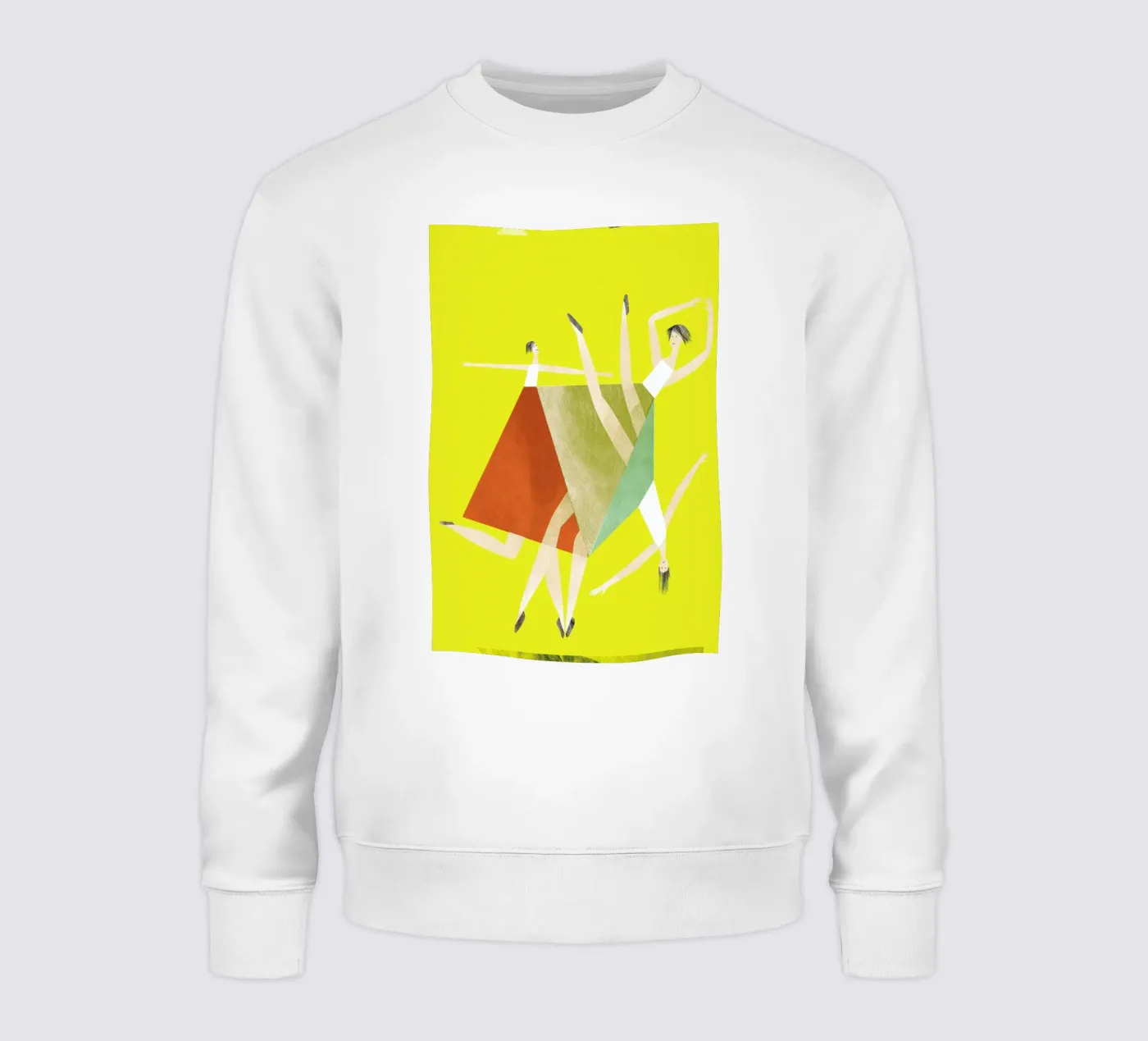 Dancing Yellow sweatshirt van Monika Aichele