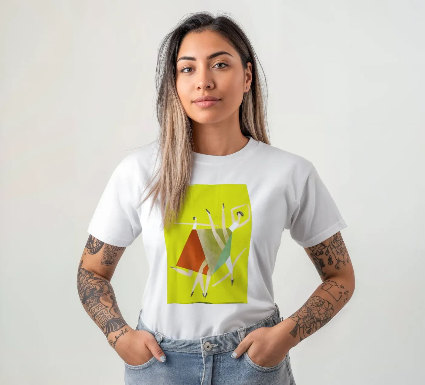 Dancing Yellow t-shirt da Monika Aichele