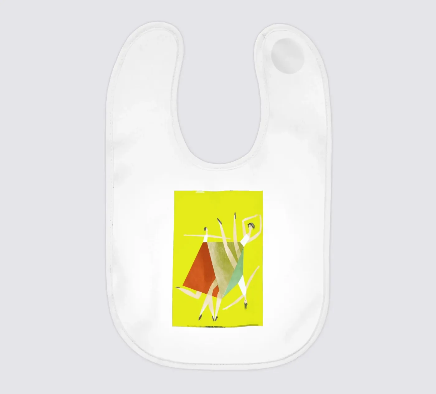 Dancing Yellow Babylätzchen von Monika Aichele