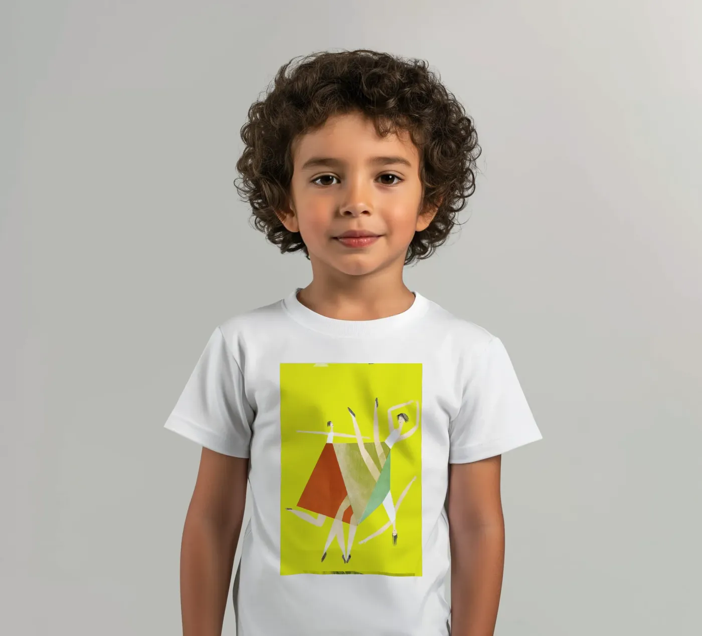 Dancing Yellow t-shirt bambini da Monika Aichele