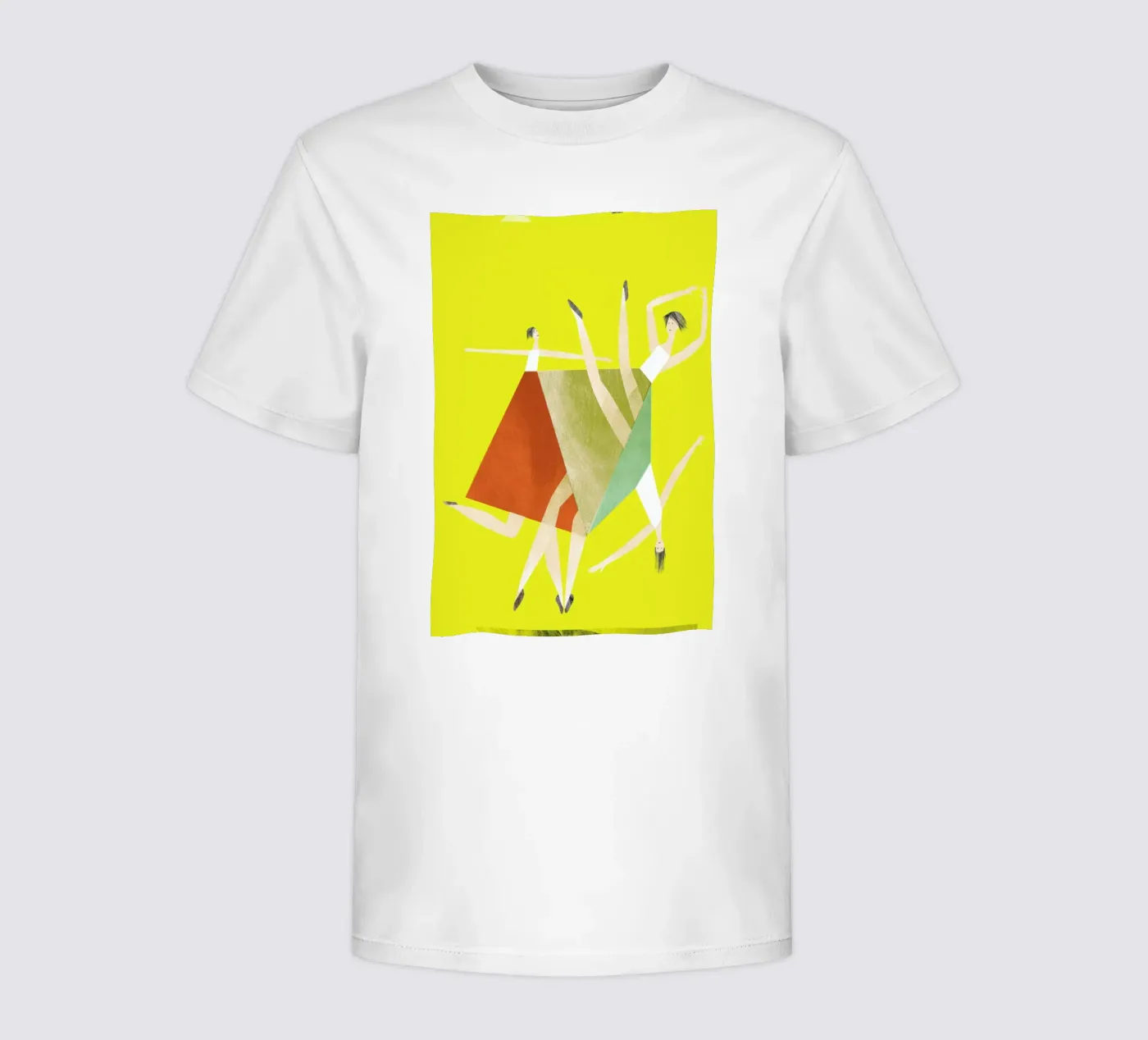 Dancing Yellow t-shirt bambini da Monika Aichele