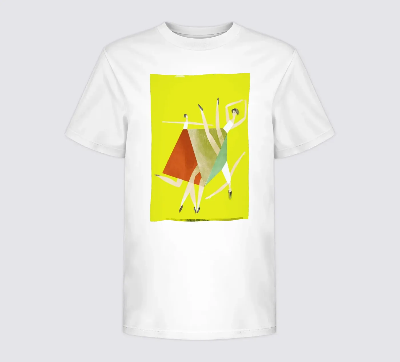 Dancing Yellow t-shirt bambini da Monika Aichele