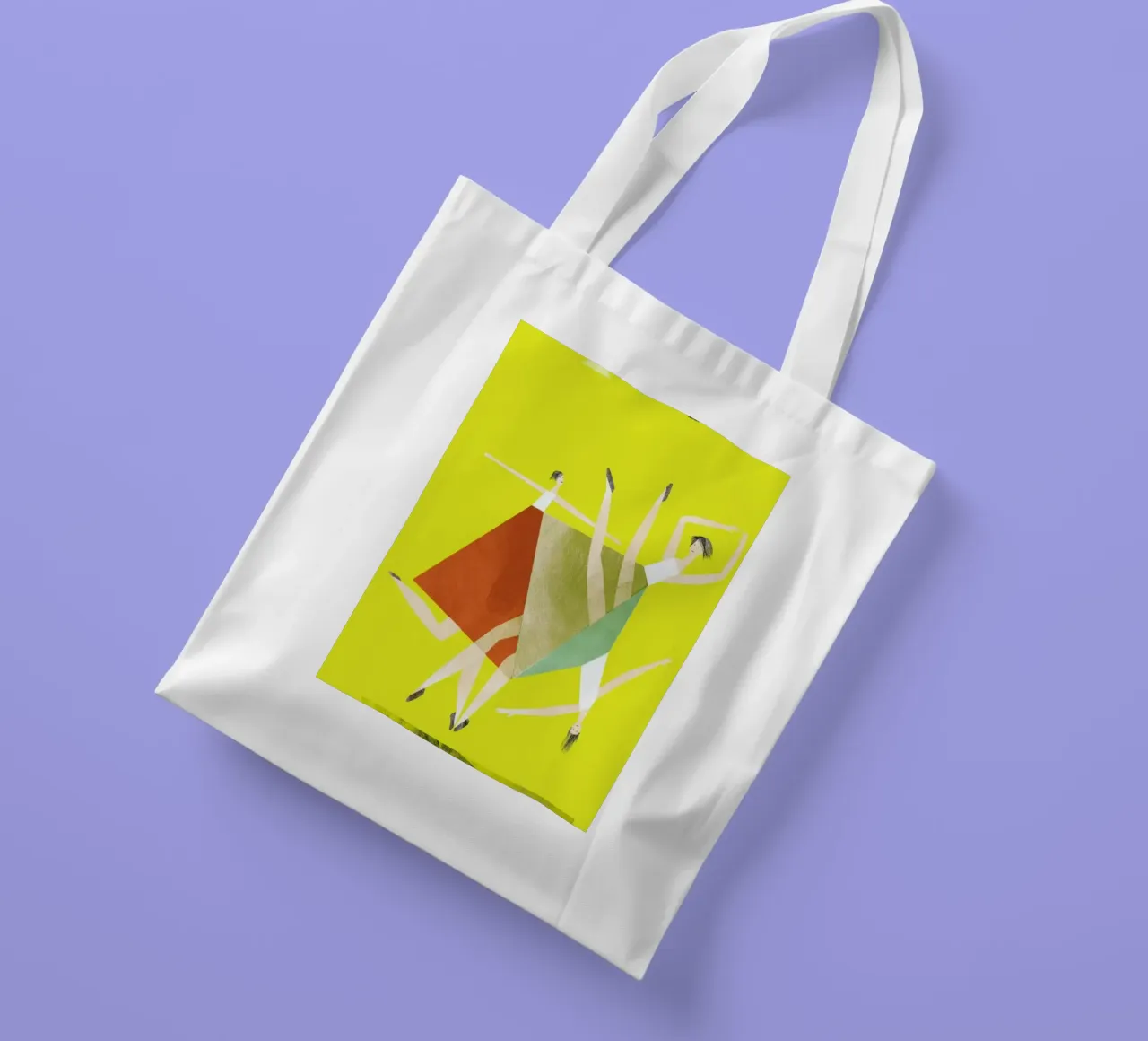 Dancing Yellow borsa in juta da Monika Aichele