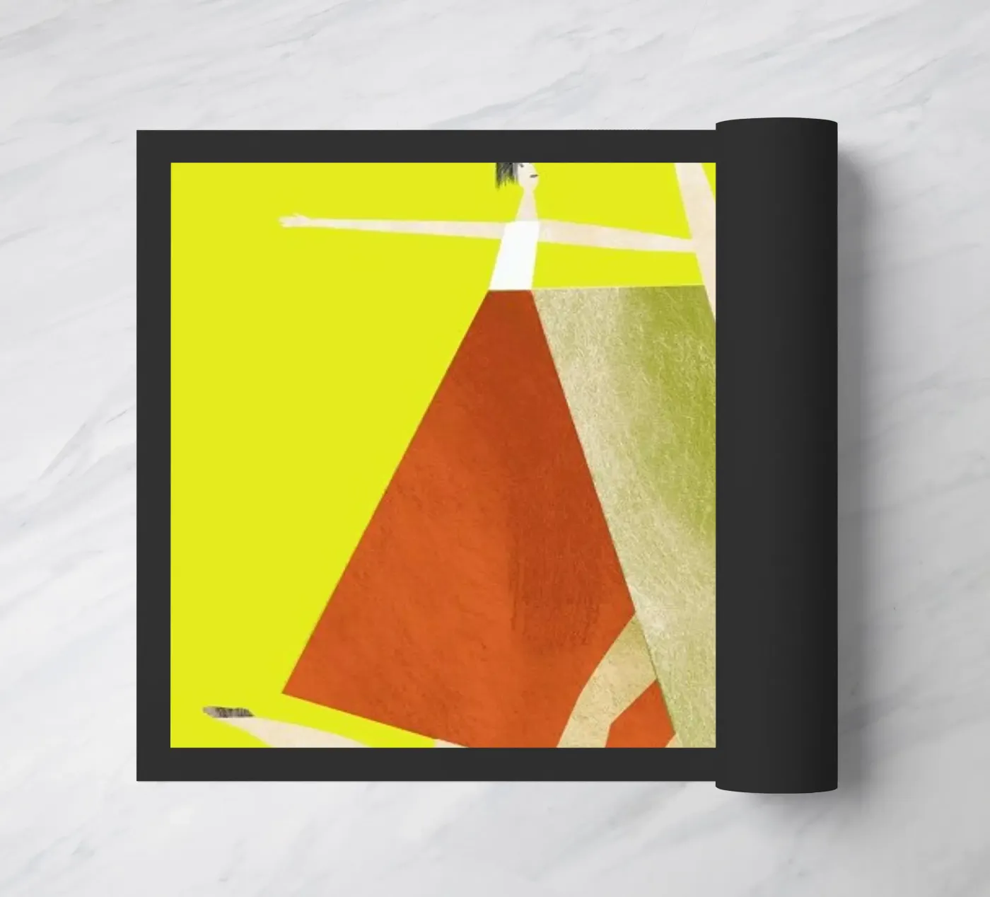 Dancing Yellow Fußmatte von Monika Aichele