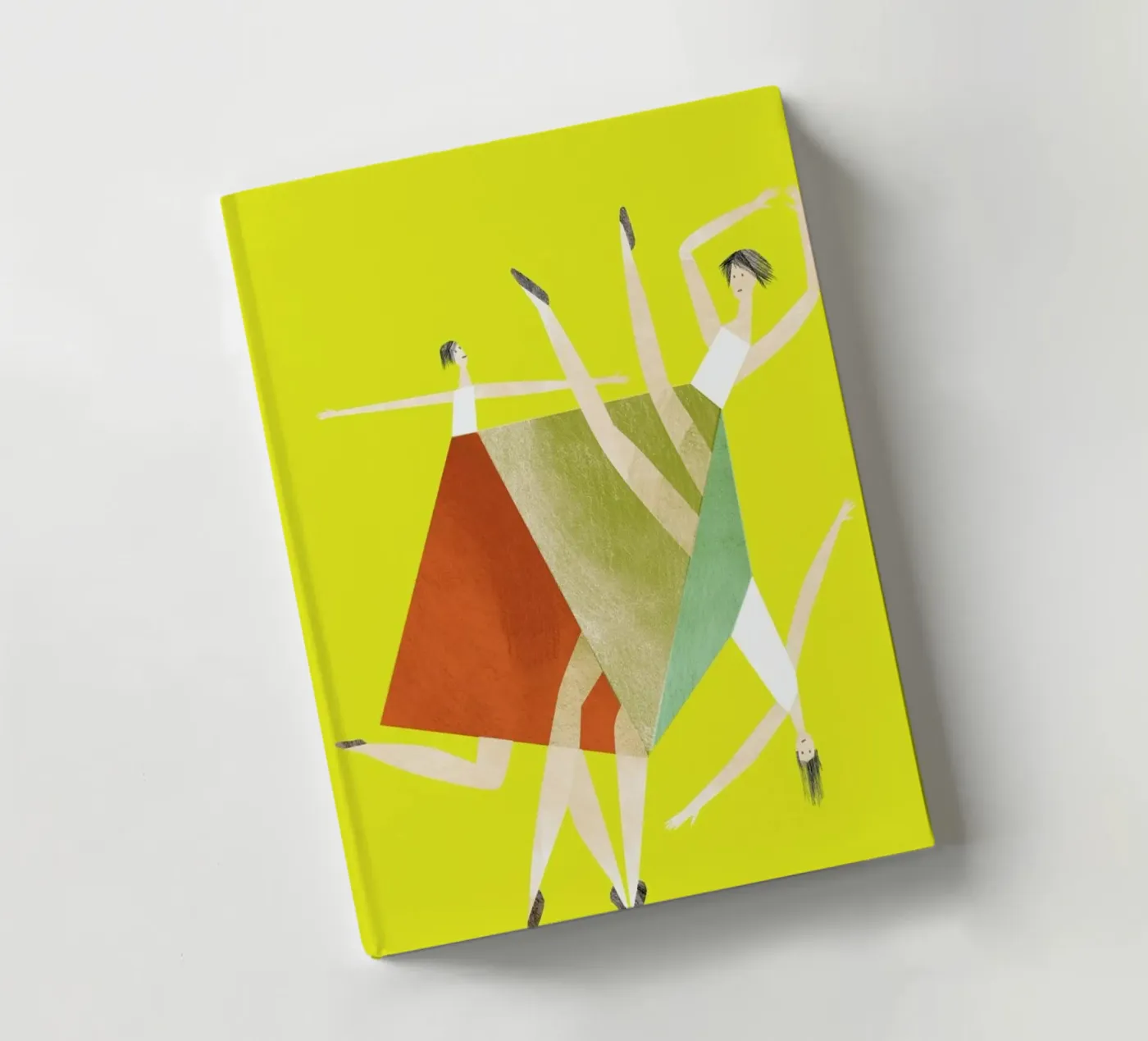 Dancing Yellow notebook by Monika Aichele