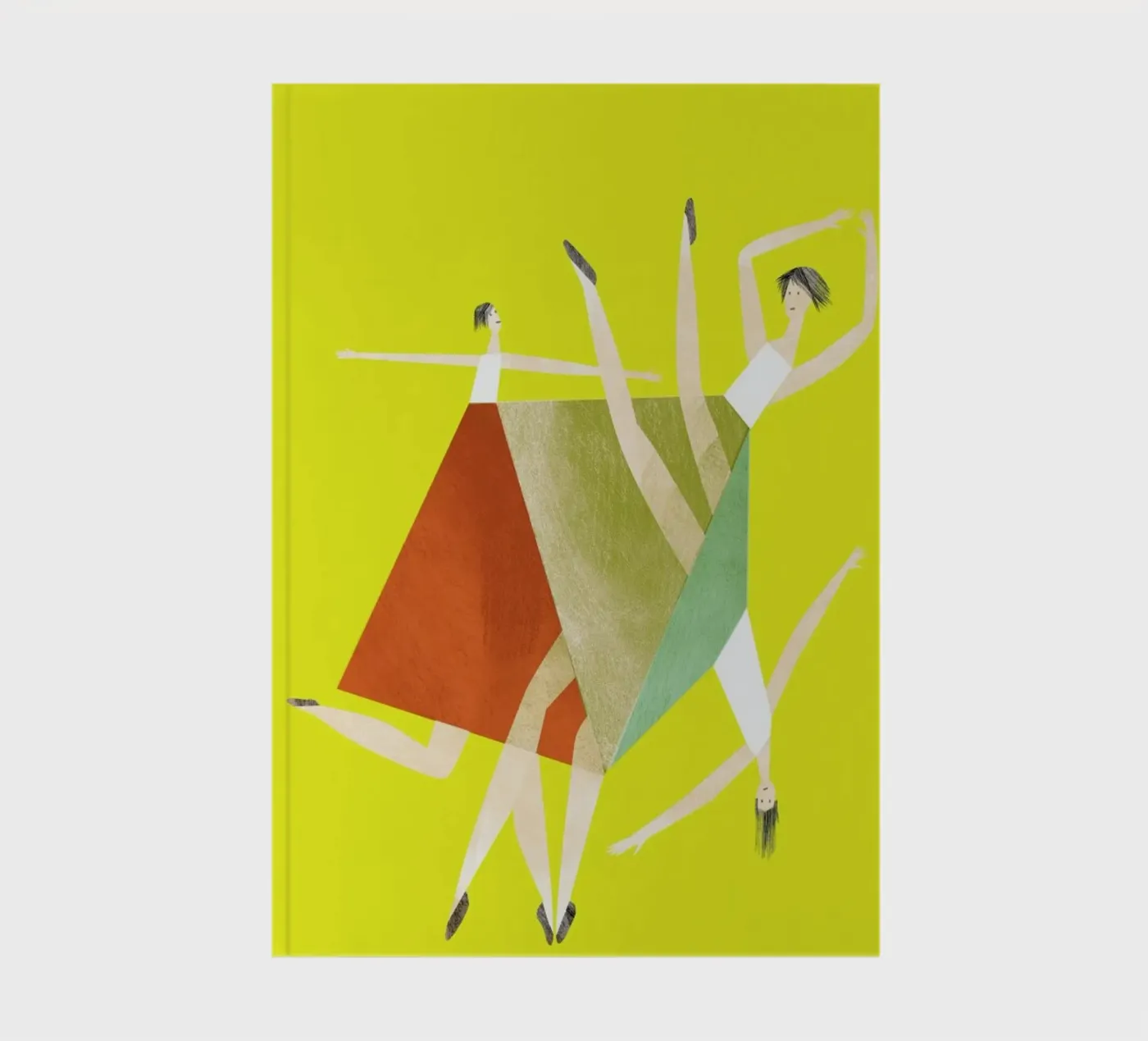 Dancing Yellow notebook by Monika Aichele