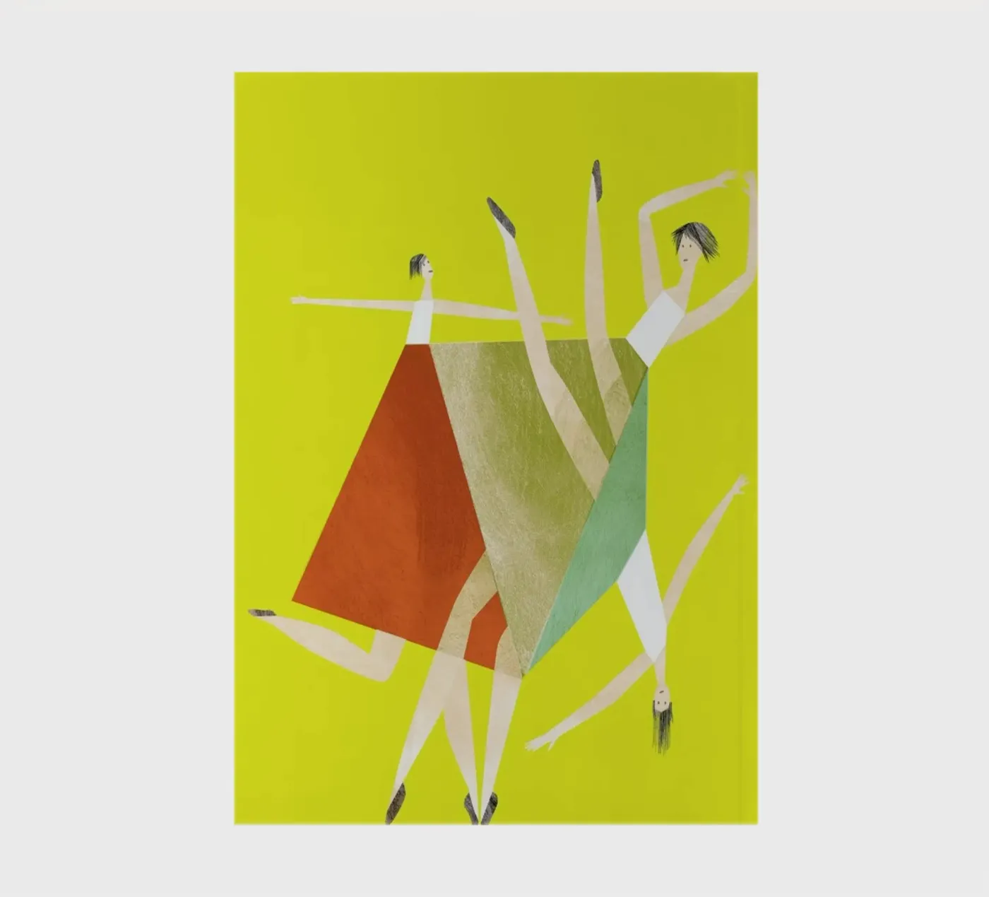 Dancing Yellow notebook by Monika Aichele