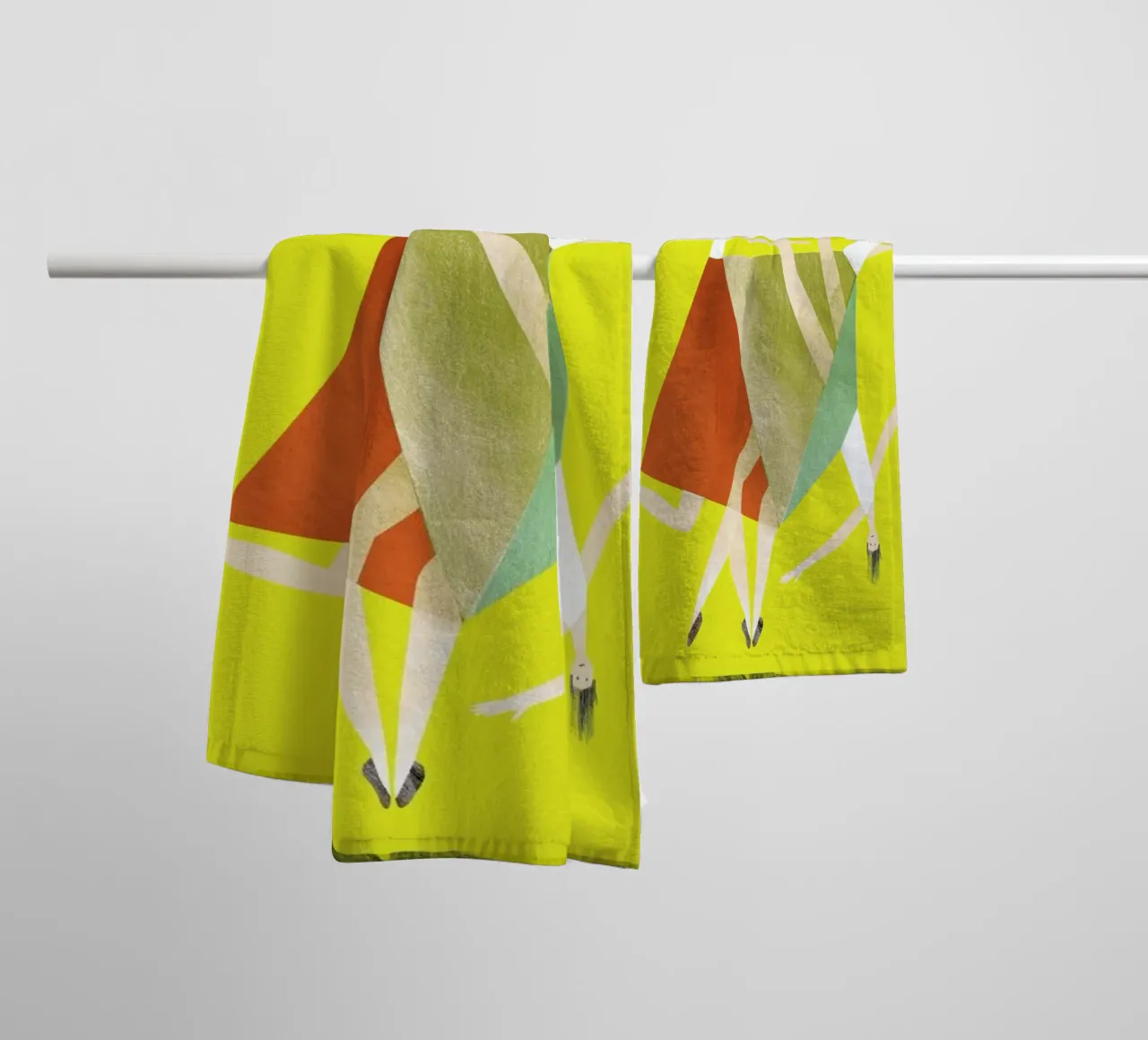 Dancing Yellow asciugamano da bagno da Monika Aichele