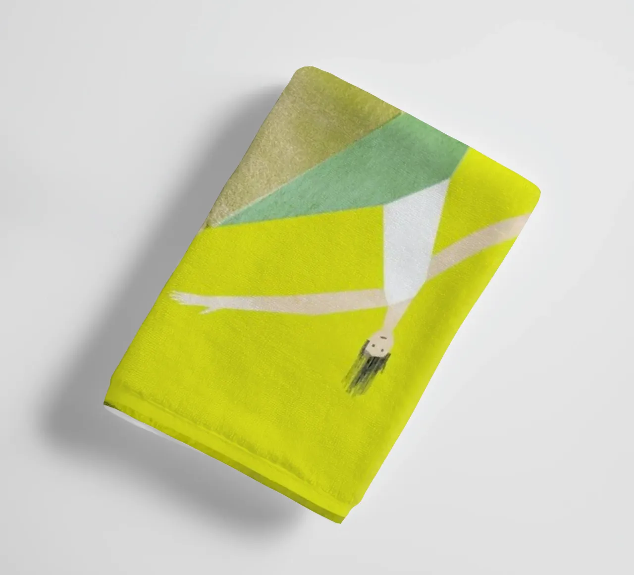 Dancing Yellow badhanddoek van Monika Aichele